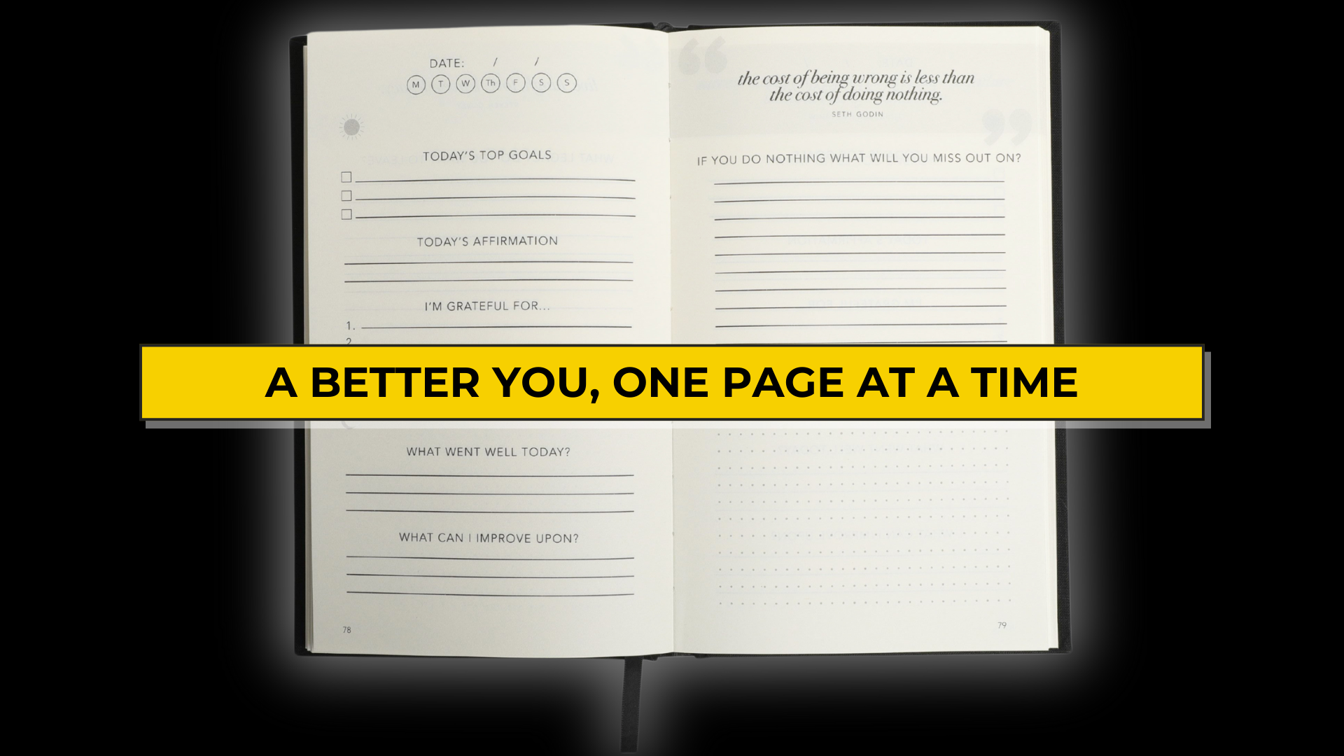 thumbnail video image 2 of Self-Mastery Journal - Gratitude, Reflection, Manifestation, Self Care, and Goal Setting for Men & Women, 2 of 9