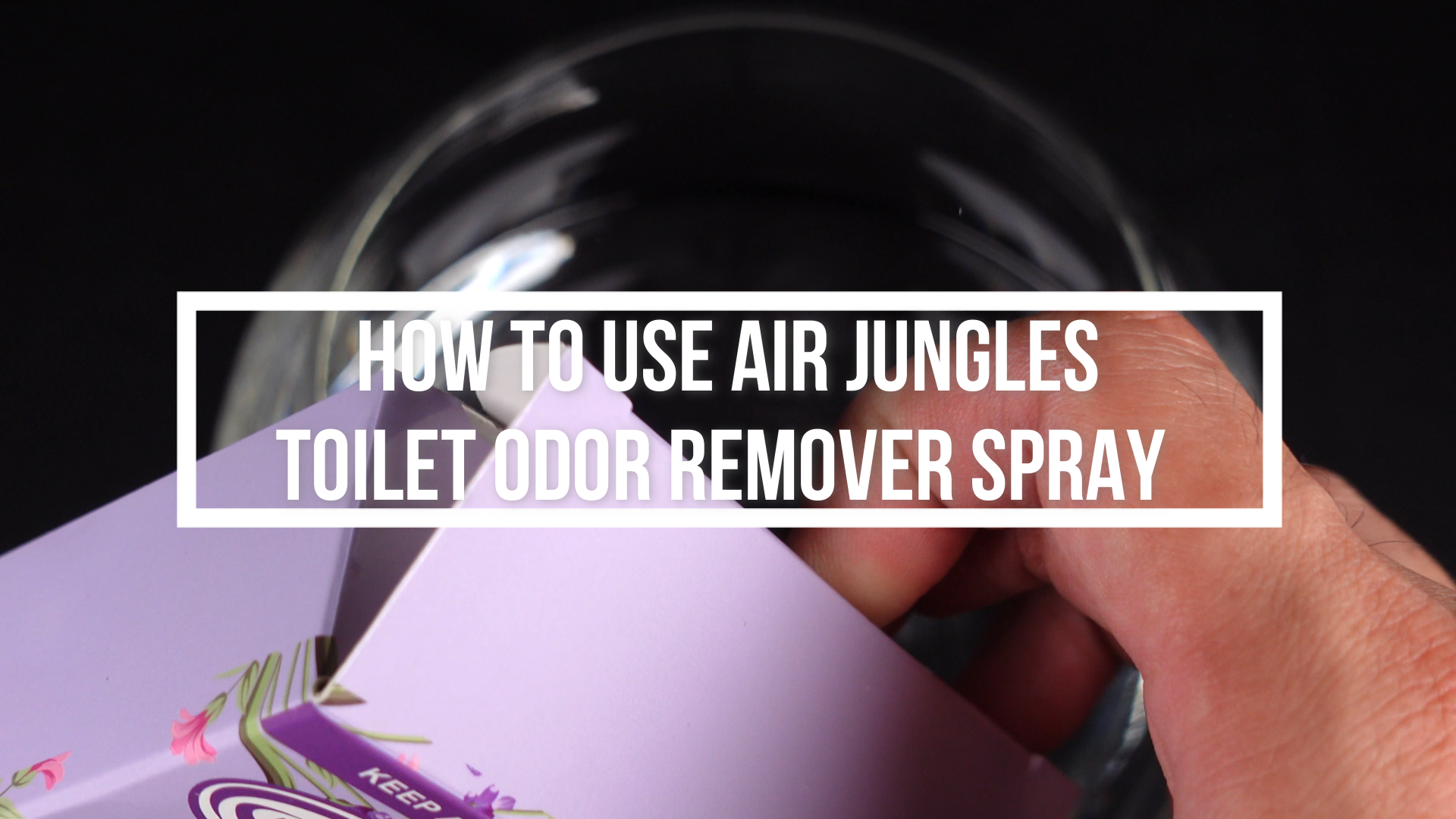thumbnail video image 2 of Air Jungles Toilet Poop Odor Eliminator Spray, Lavender Scent, Spray It Before No.2, Up to 100 Uses Per Bottle, For Home, Travel, Office Bathroom, and College Dorm Bathroom, 2 of 7
