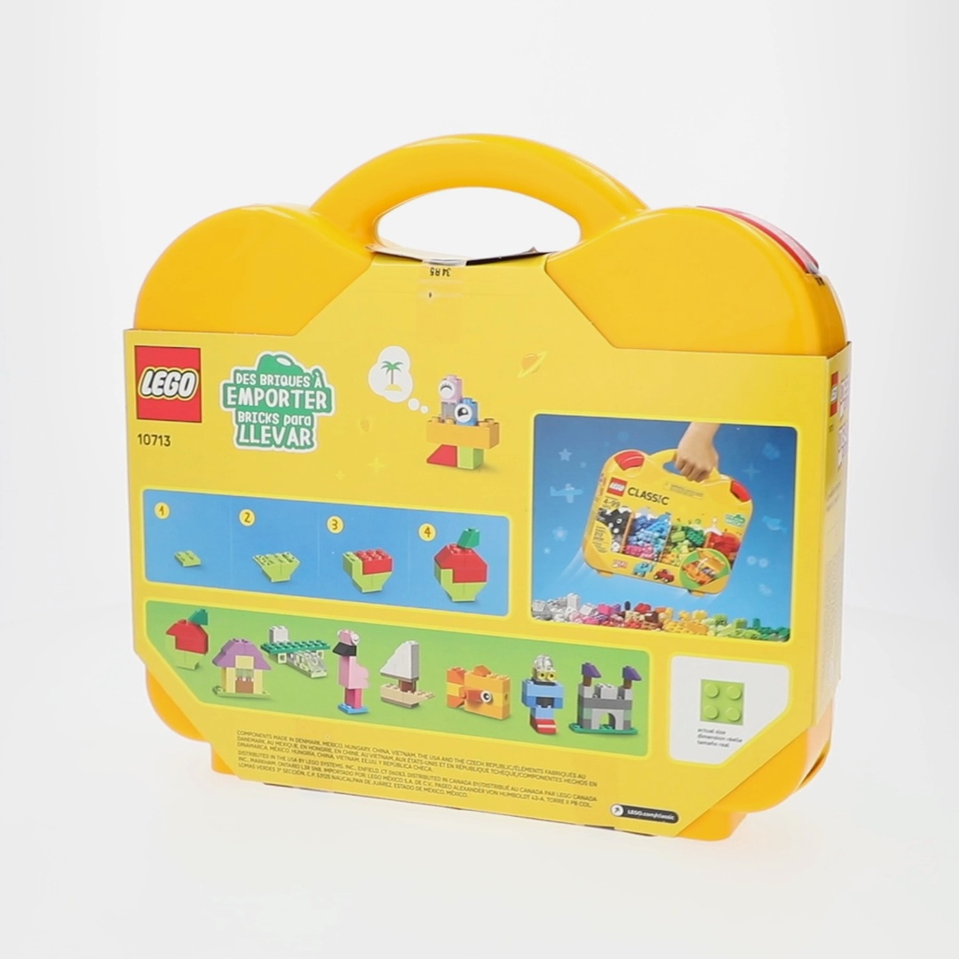 Free Shipping! LEGO Creative Suitcase 10713 with 213 Colorful