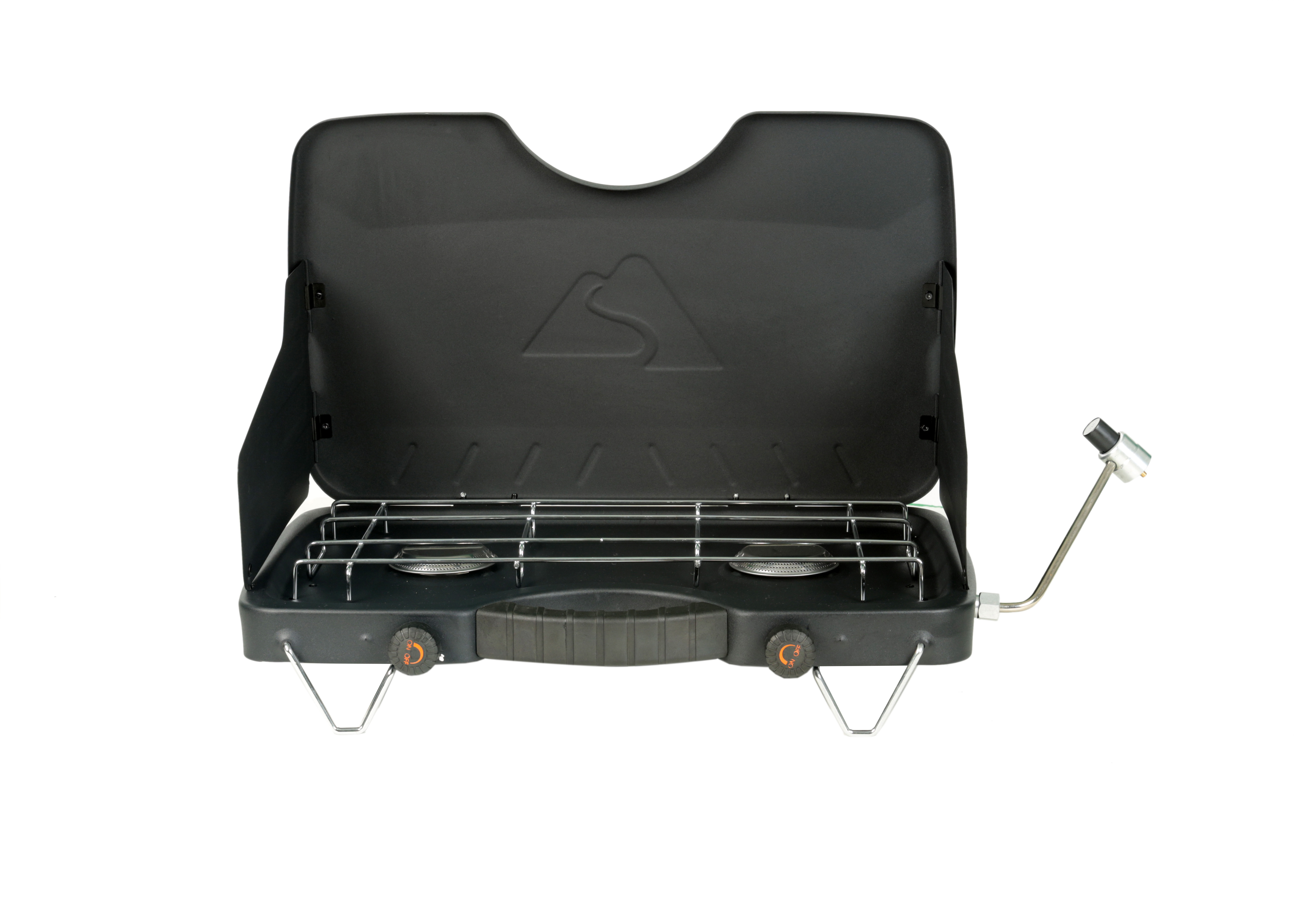 Ozark Trail 2 Burner Propane Gas Camping Stove, Black, GCT2208W