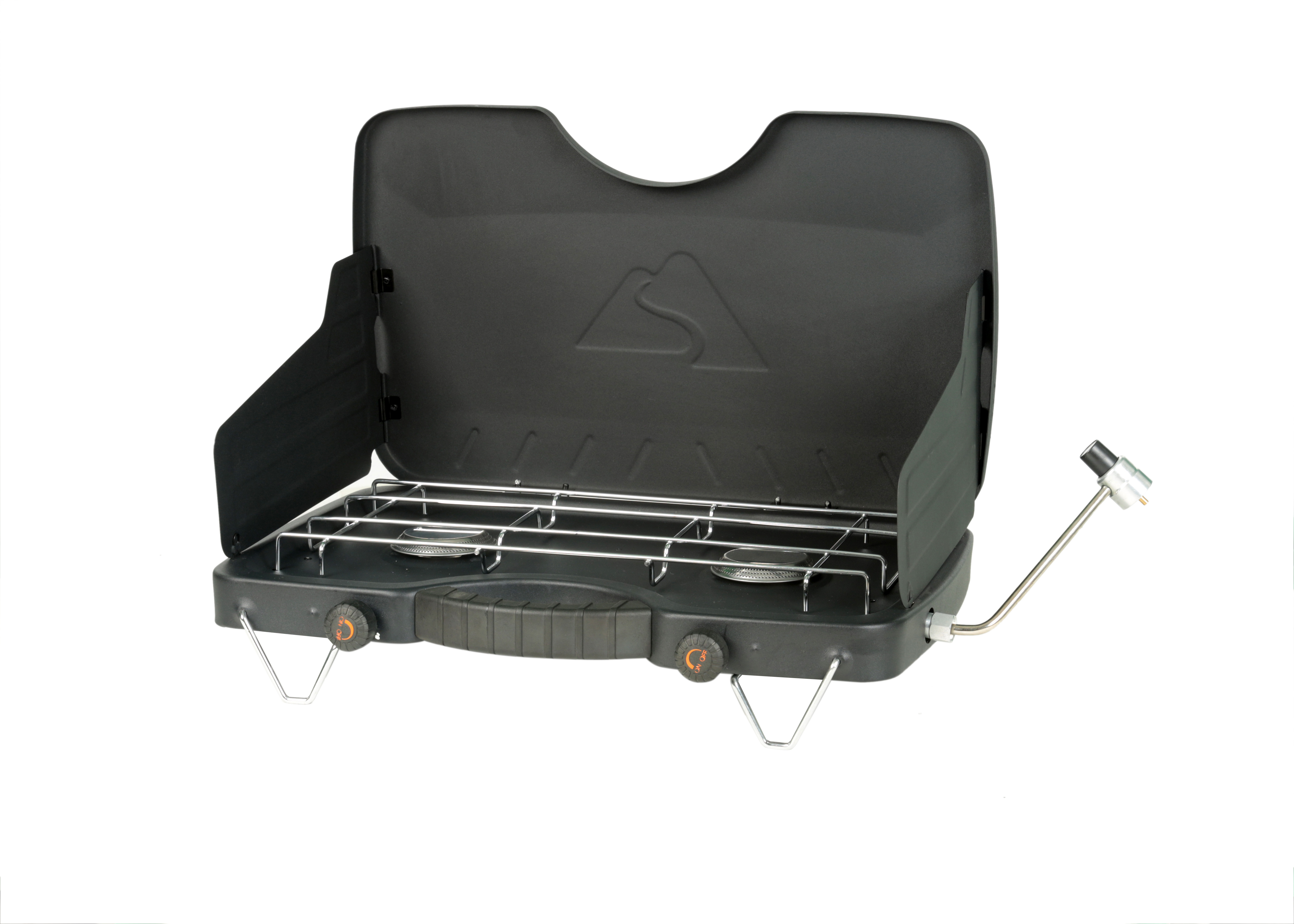 Ozark Trail 2 Burner Propane Gas Camping Stove, Black, GCT2208W