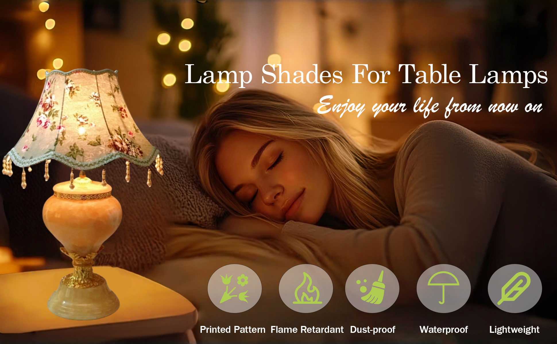 thumbnail video image 2 of Floral Victorian Vintage Printed Pattern Bell Scalloped Lamp Shades Pink, 2 of 9