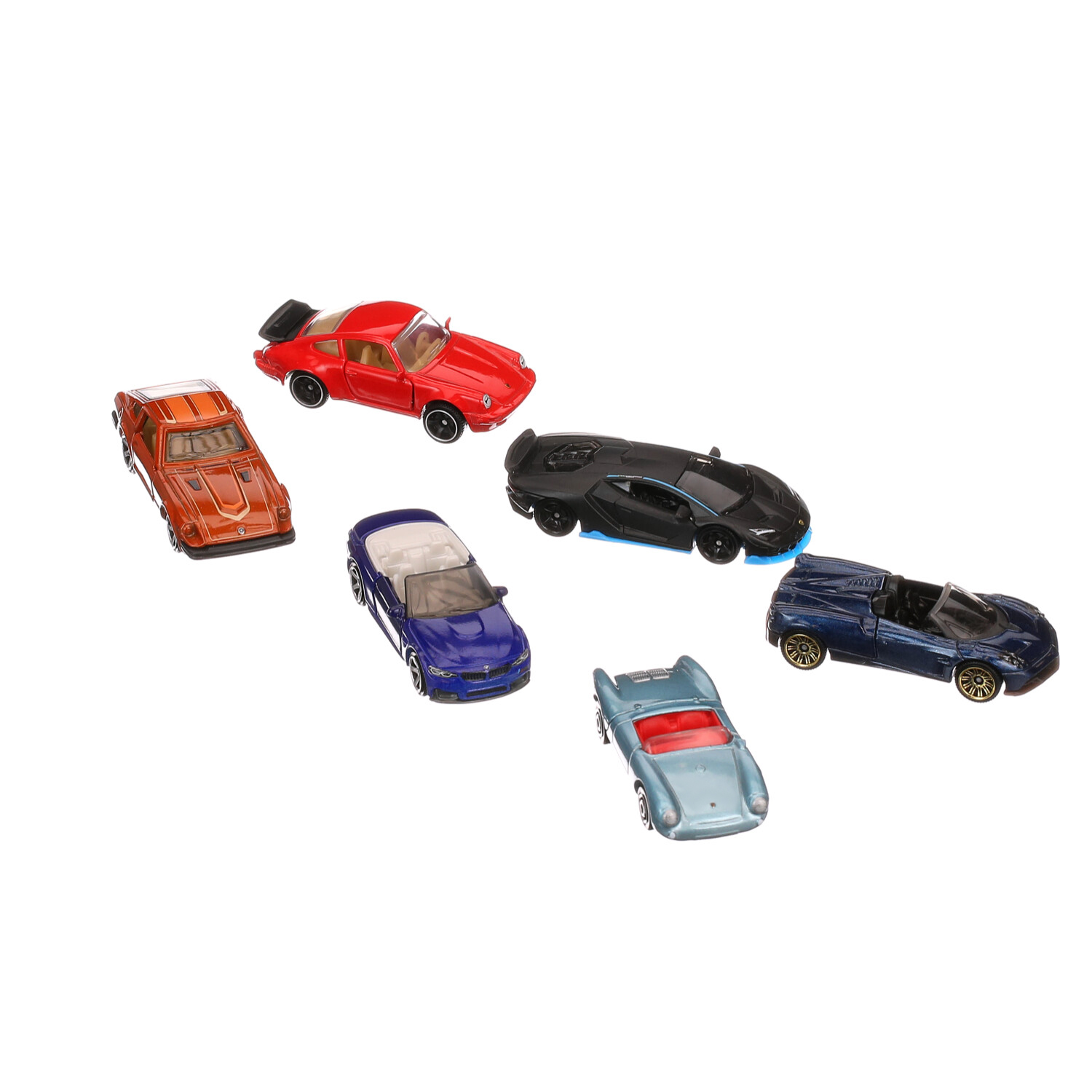 Matchbox Moving Parts 6-Pack of Toy Sports Cars in 1:64 Scale with a Moving  Part (Styles May Vary)