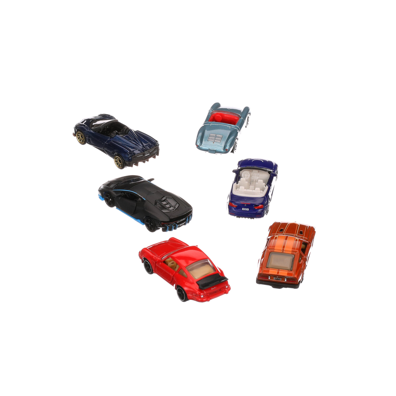 Matchbox Moving Parts 6-Pack of Toy Sports Cars in 1:64 Scale with a Moving  Part (Styles May Vary)