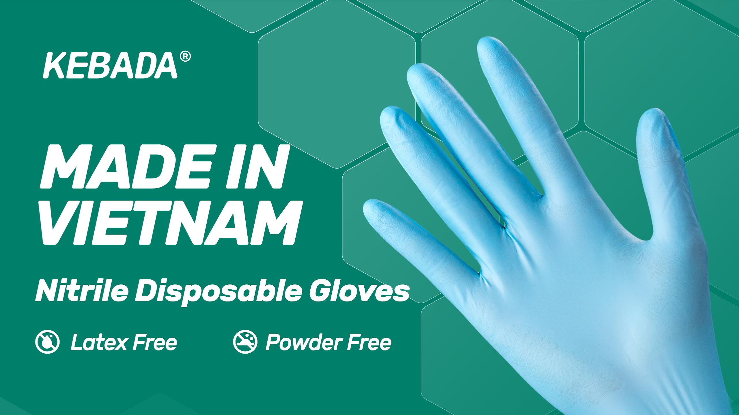 thumbnail video image 2 of 1000 Count Nitrile Gloves D1, Disposable Food-Safe and Cleaning Gloves, Powder-Free, Latex-Free, Industrial Grade, Touchscreen Compatible, Small (Made in Vietnam), 2 of 7