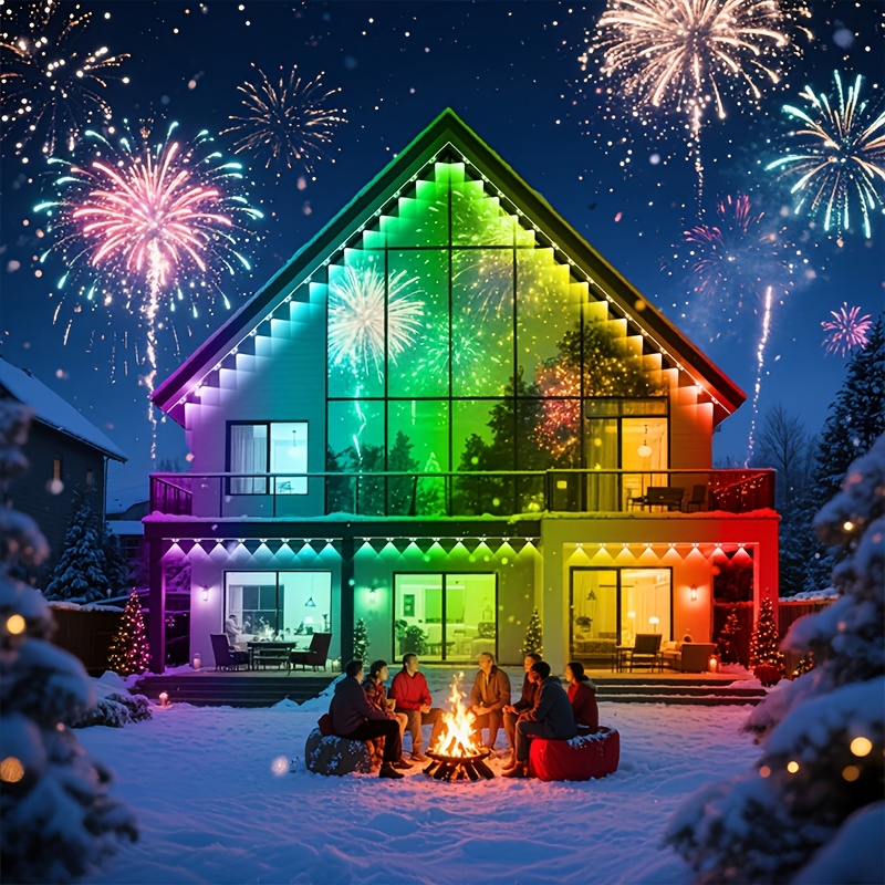 thumbnail video image 2 of SuperRGB Permanent Outdoor Lights 50FT, Smart RGBIC Eave Lights, Multiple Scene Modes for Outdoor Decor, IP67 Waterproof for House Roof, Christmas, Holiday, Daily & Pool Party Decor, 2 of 11