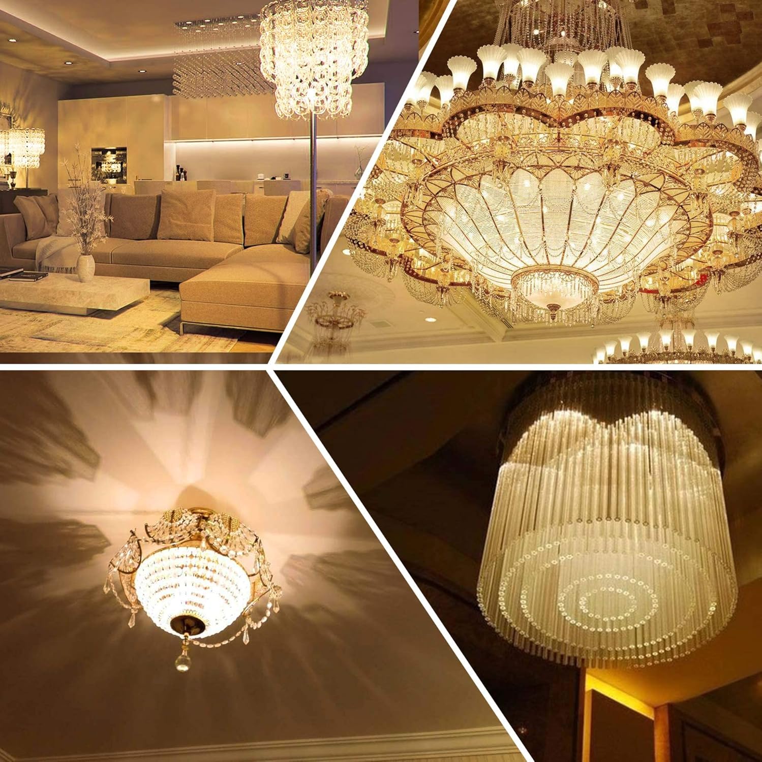 thumbnail video image 2 of Sailstar G9 LED Light Bulbs, 4W (40W Equivalent), 5000K Daylight, 400 Lumens, 120V, 6-Pack, T4 Ceramic Bi-Pin Base for Chandeliers, 2 of 8