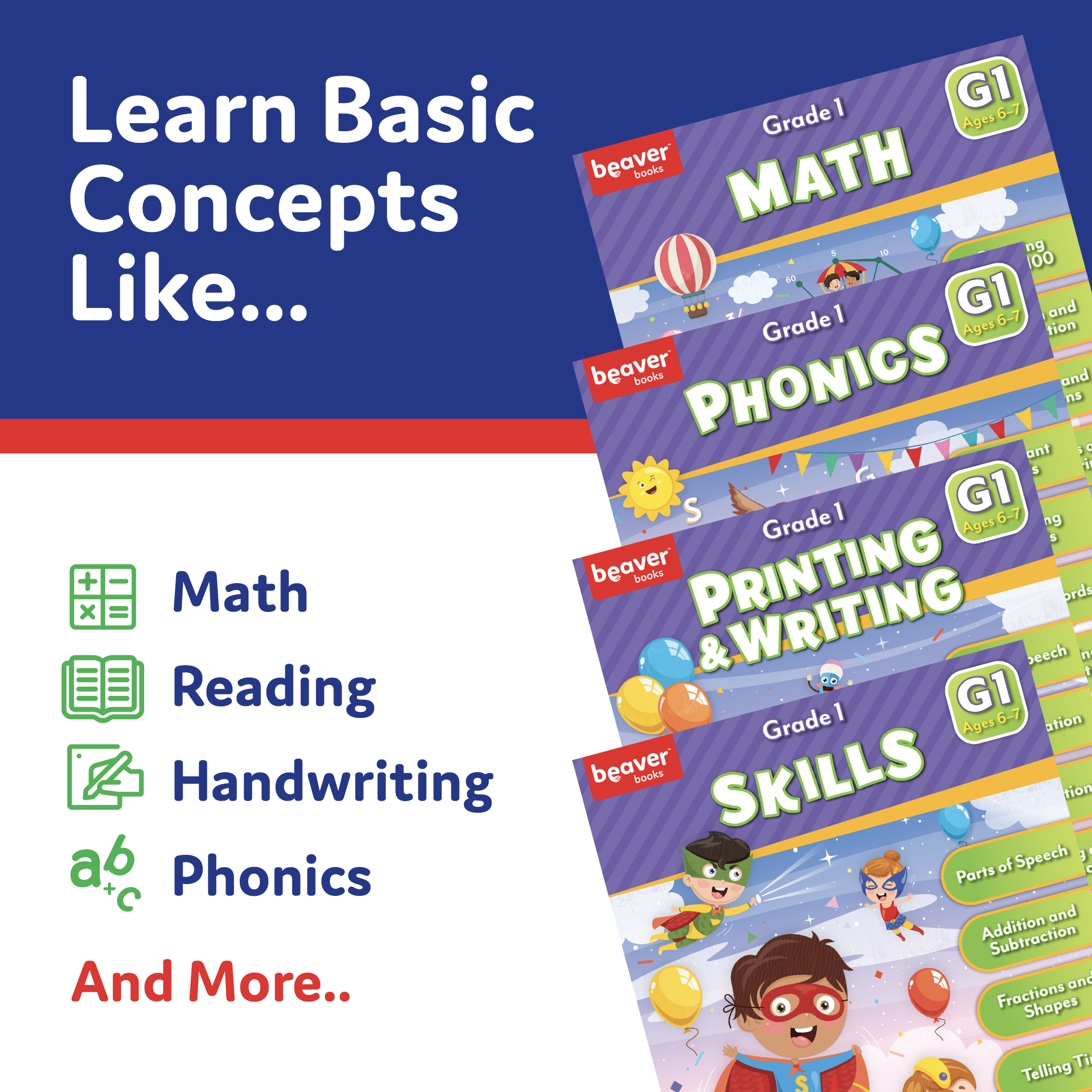 thumbnail video image 2 of PAPP Grade 1 Learning Workbook Bundle, (Paperback), 2 of 10