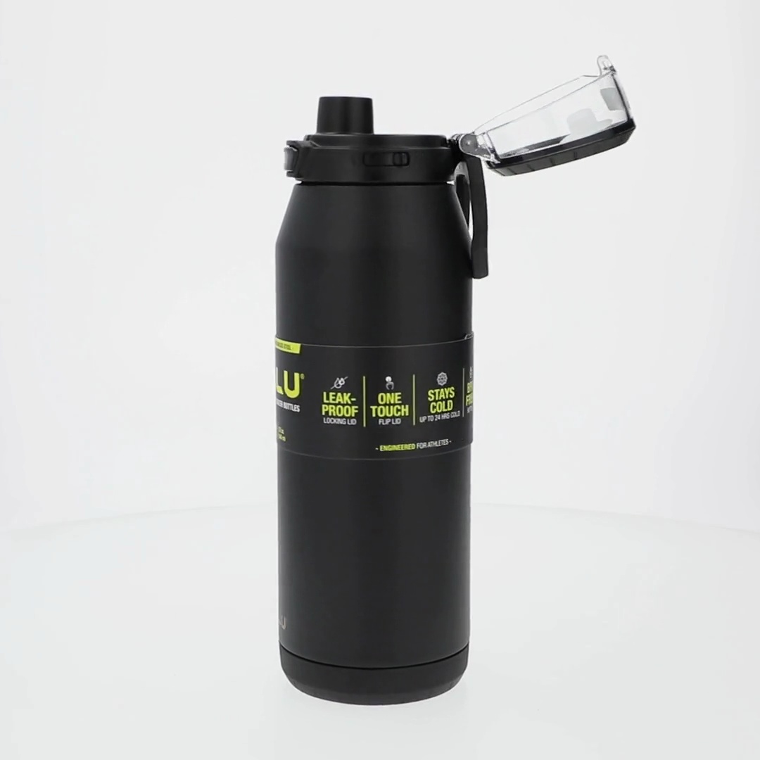 Zulu Swift 32oz Stainless Steel Water Bottle, Black - Walmart