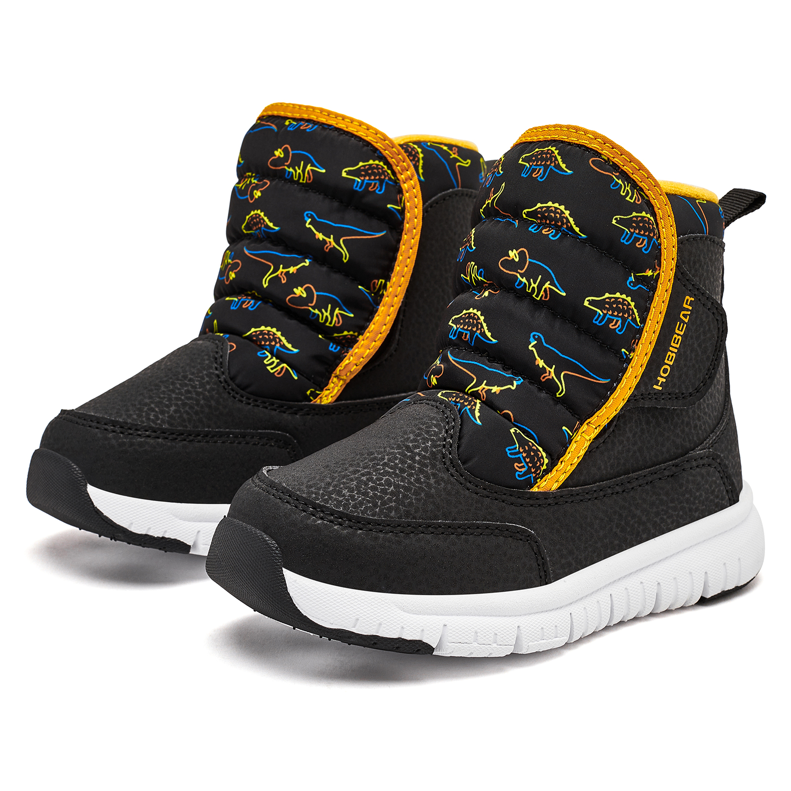 thumbnail video image 2 of HOBIBEAR Toddler Boys Girls Snow Boots Winter Shoes Warm Lined Waterproof, 2 of 7