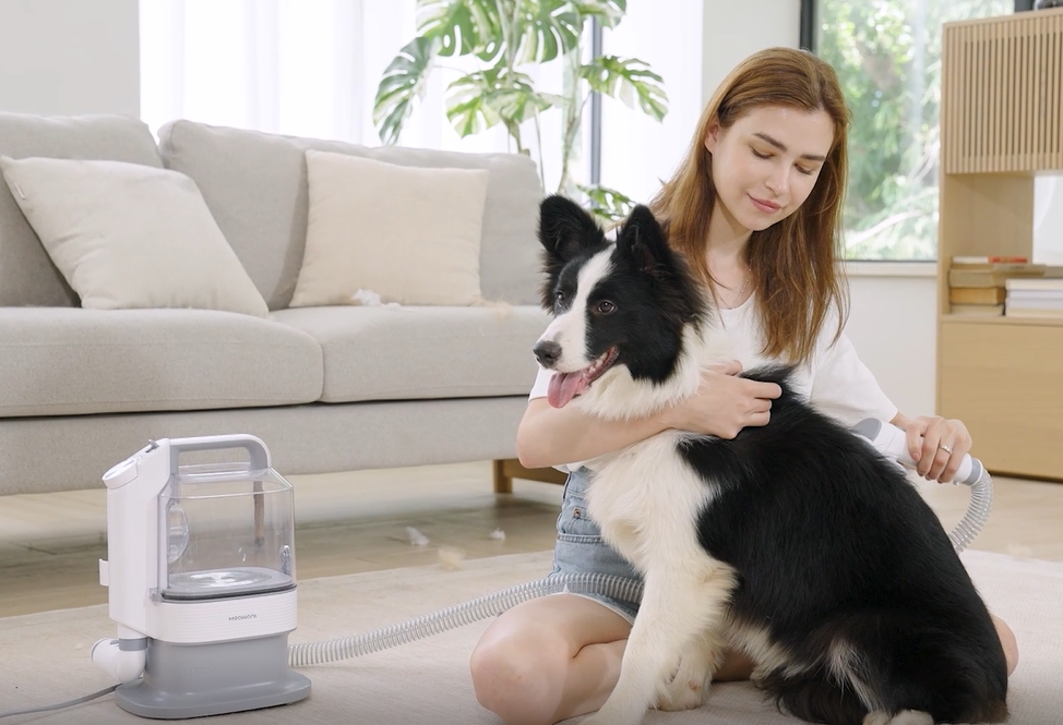 thumbnail video image 2 of Osoeri Dog Grooming Vacuum Trimmer with 13kPa Suction, Quiet 3.2L Dust Cup, 3 Modes, 2 of 9