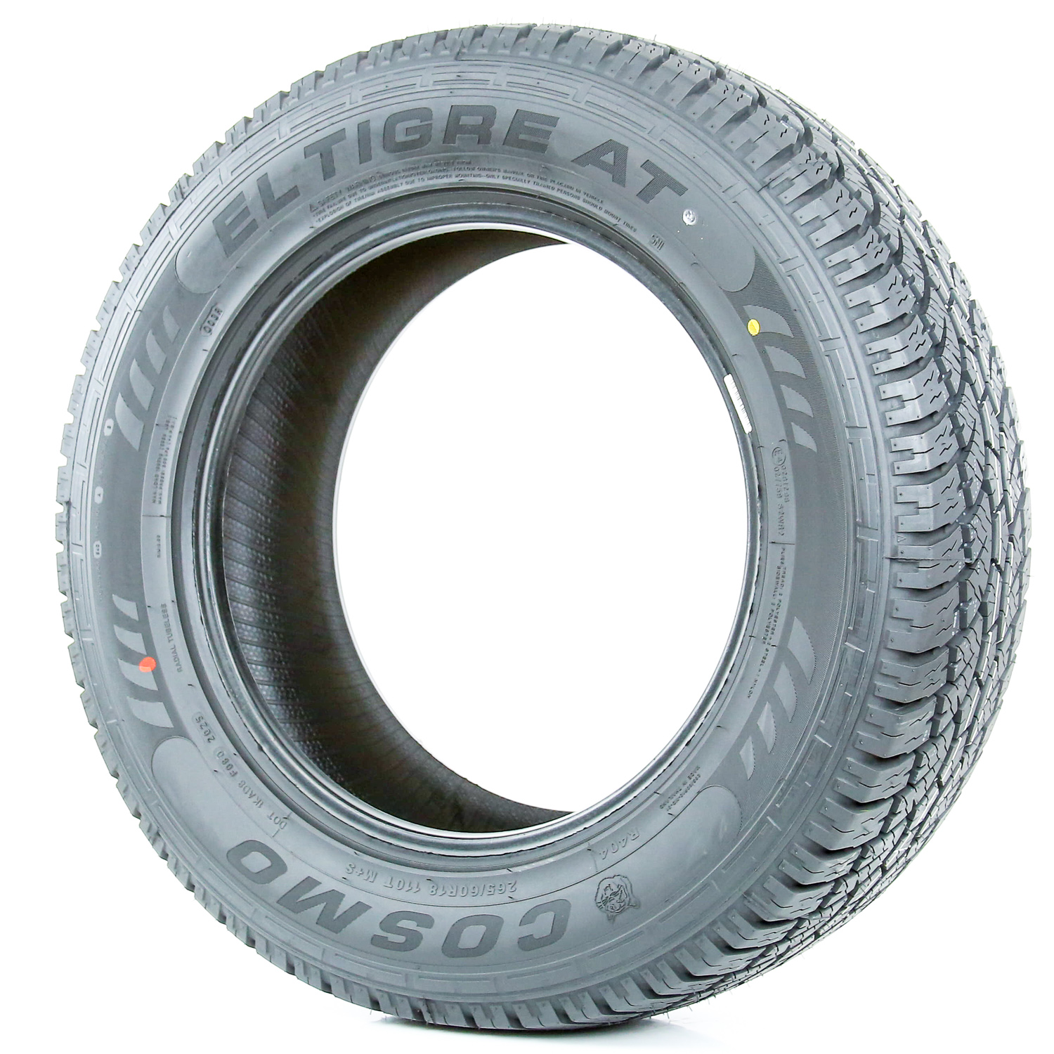 Cosmo El Tigre AT 265/60R18 110T a/t All Terrain Tire - Walmart.com