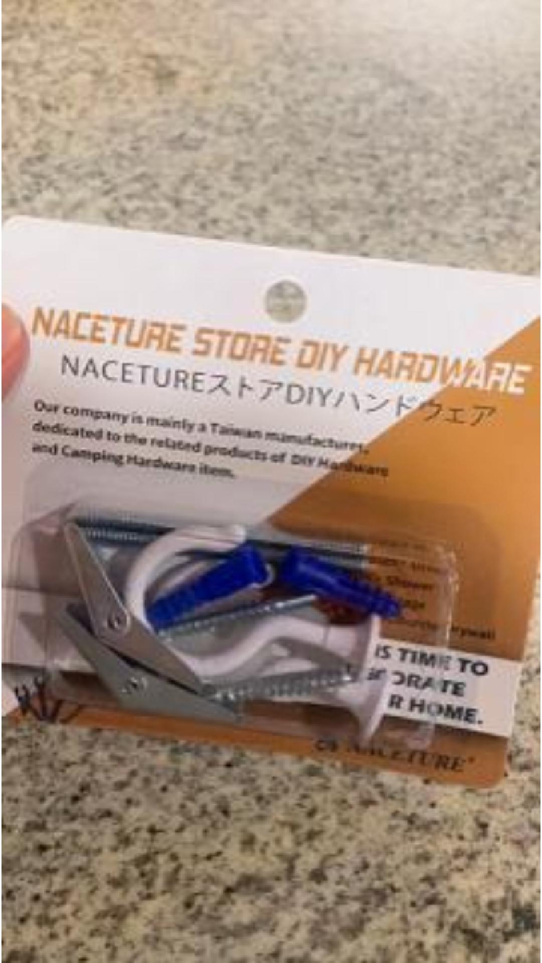 thumbnail video image 2 of NACETURE Swag Hooks with 2 Ceiling Hooks, 2 Pointed Screws, Large Drought Iron Multicolor, 2 Count, 2 of 8