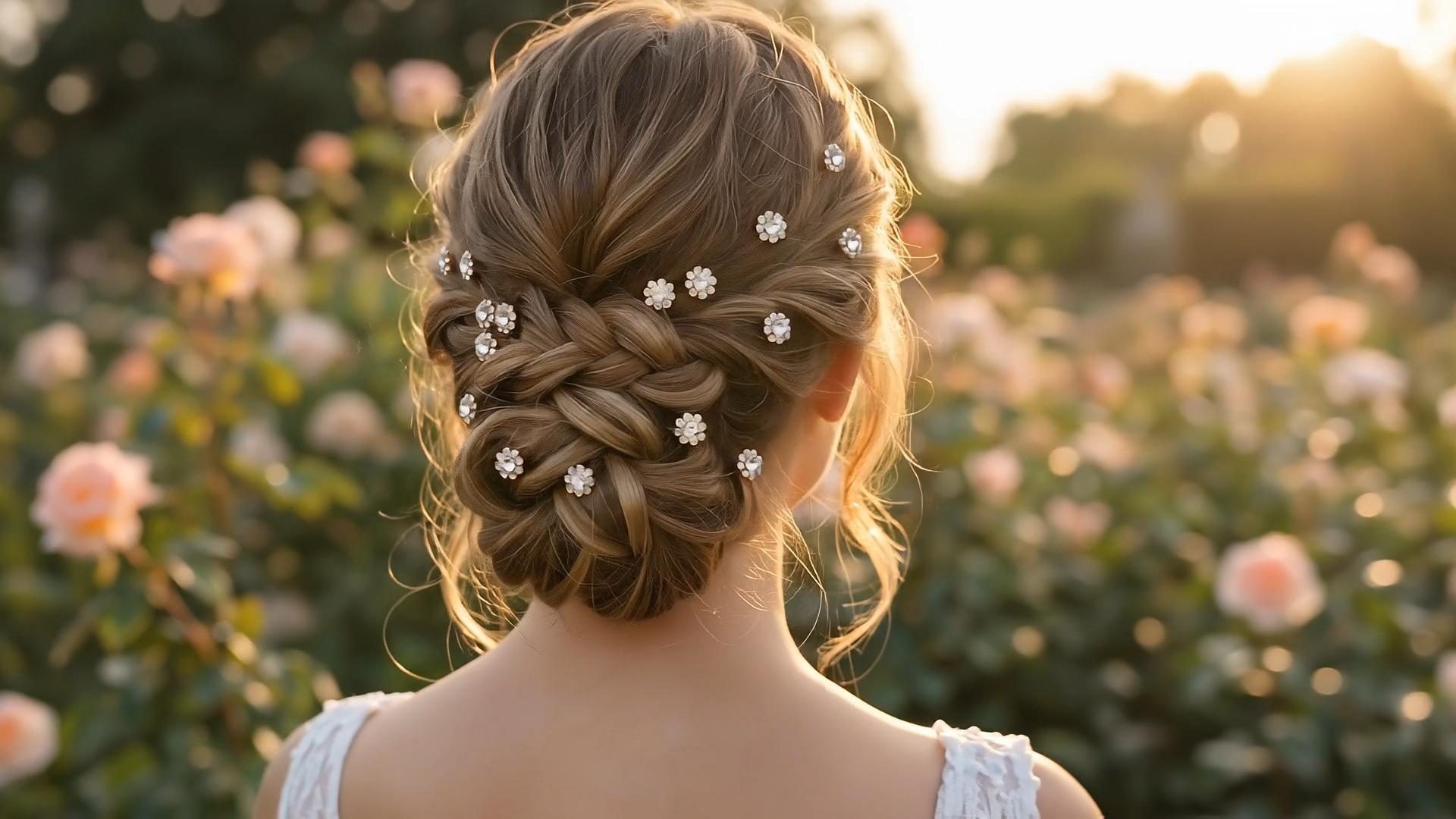 thumbnail video image 2 of Miallo Rose Gold Bobby Pins 24pcs, Cute Hair Clips for Thick Hair, Trendy Metallic Hair Accessories Gift for Girls & Women, 2 of 7