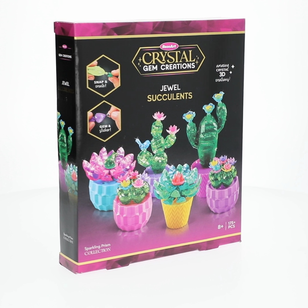 Crystal Gem Creations Jewel Succulents Kit by RoseArt, 175 Pieces