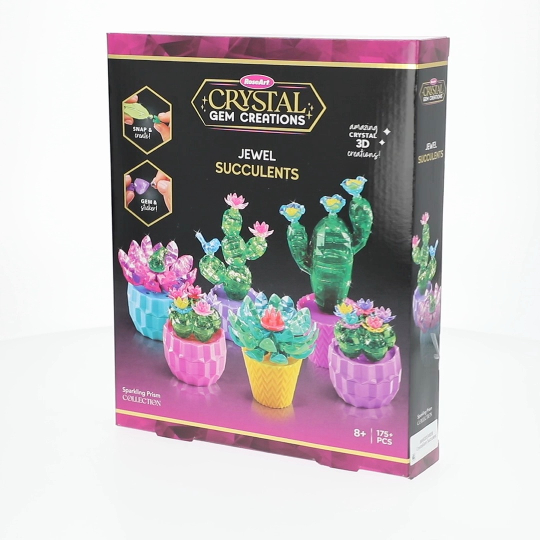 Crystal Gem Creations Jewel Succulents Kit by RoseArt, 175 Pieces
