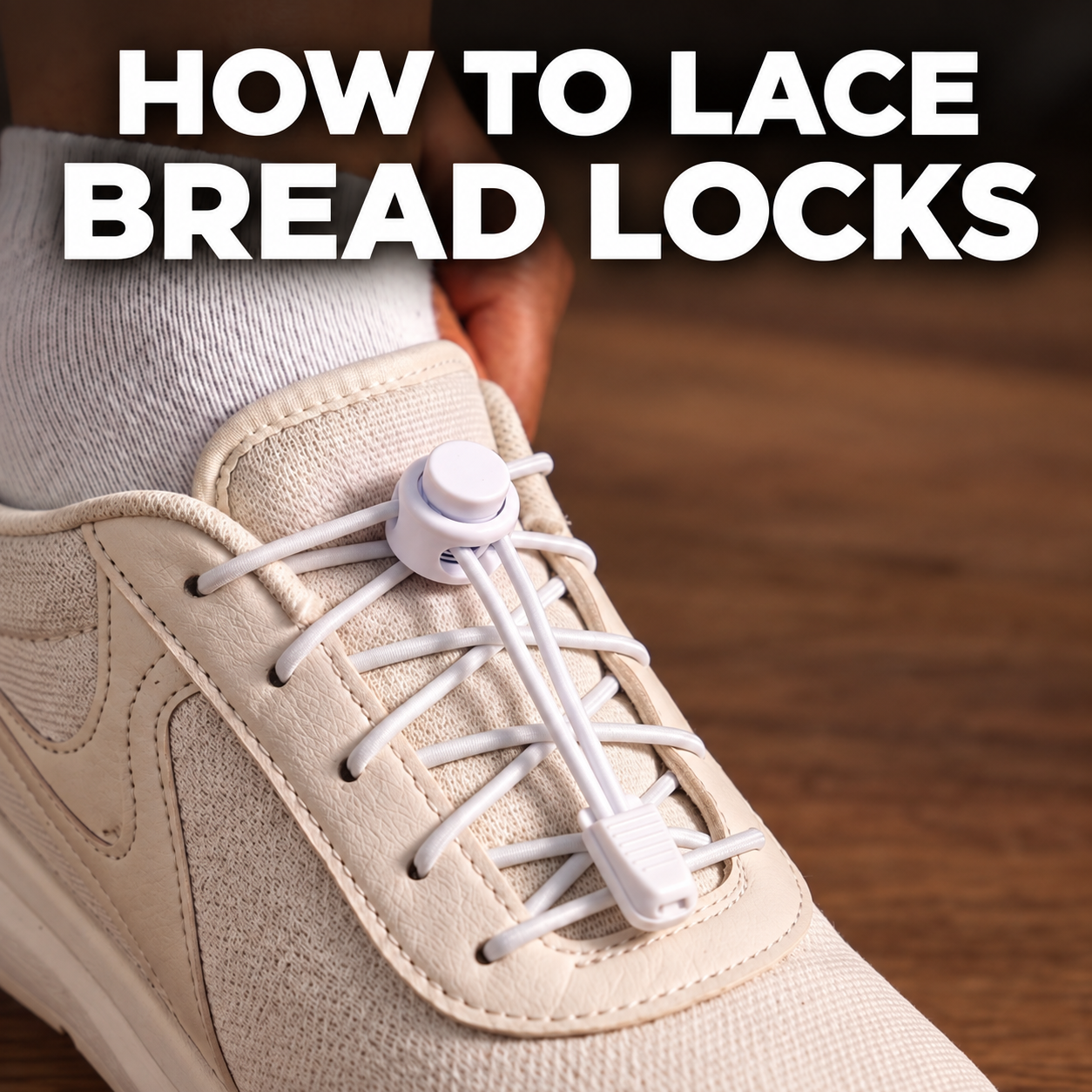 thumbnail video image 2 of Bread Locks Elastic No Tie Shoelaces for Kids & Adults | 63" Adjustable Laces for Running, Training, Sneakers & Boots, Coyote Brown, 2 of 8