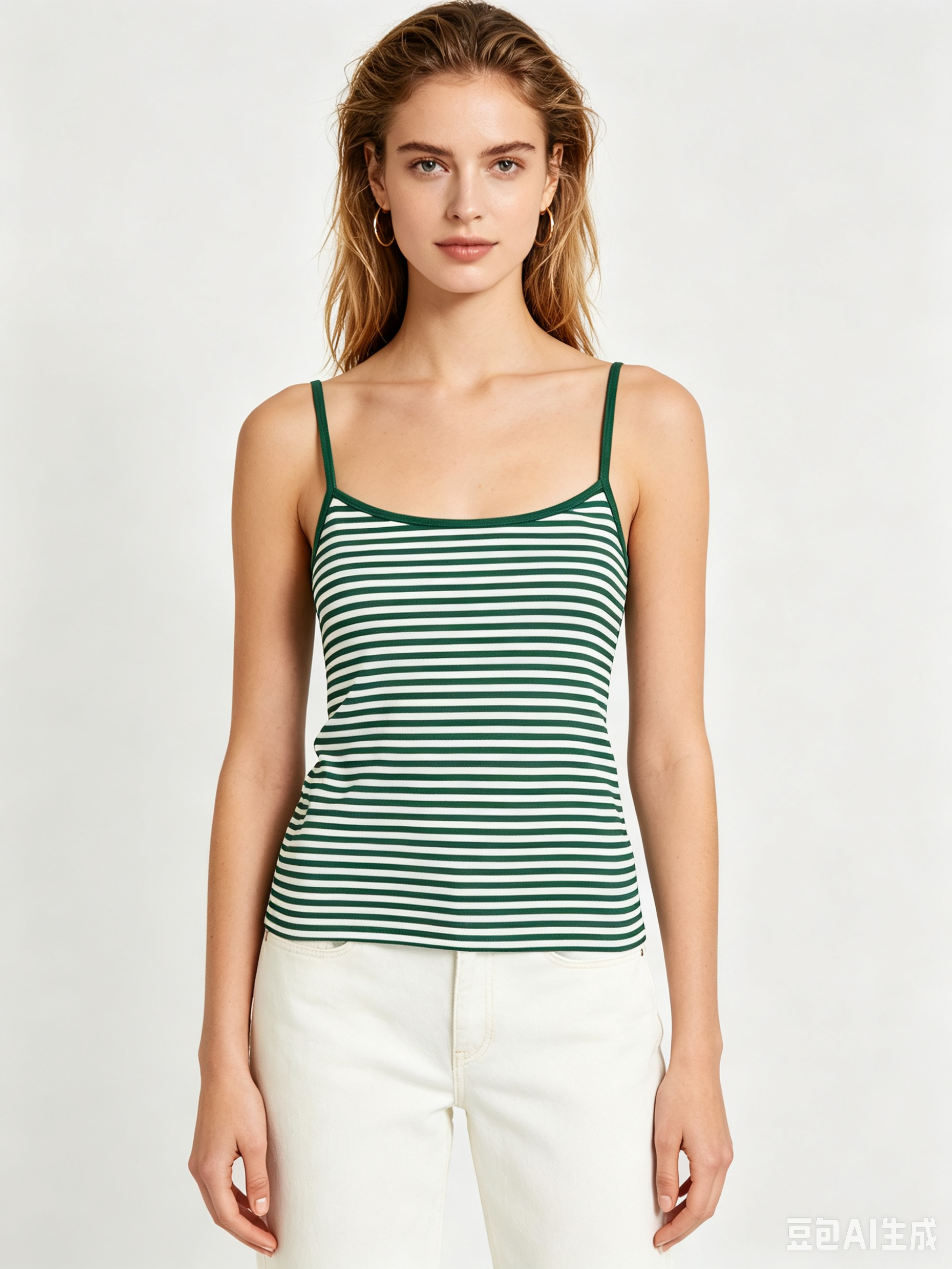 thumbnail video image 2 of LILIYA Womens Tank Tops Trendy Plain Color Womens Summer Tank Tops Adjustable Straps Slim Fitted Round Neck Sleeveless Camisole Ladies Tank Top Undershirts, 2 of 10