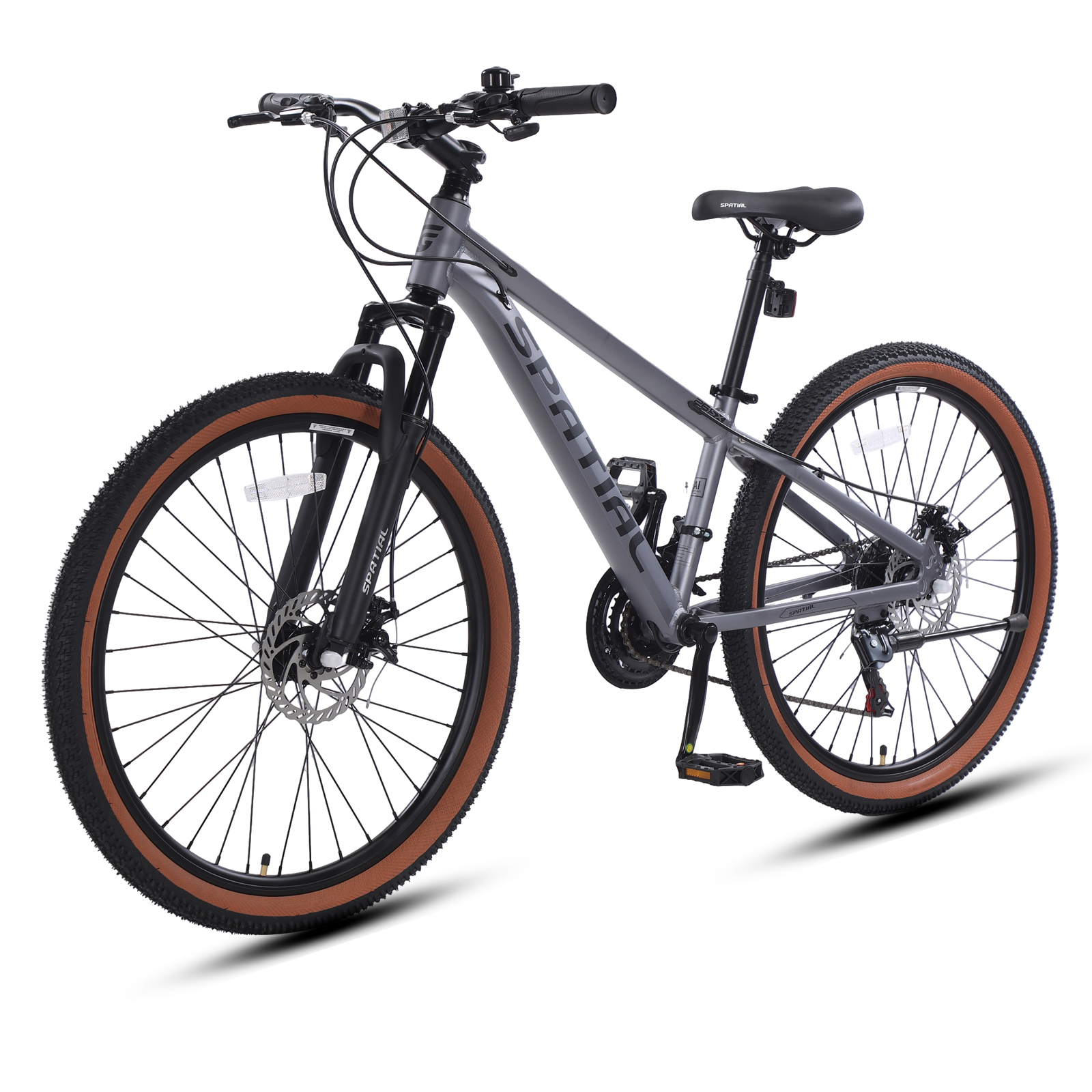thumbnail video image 2 of 26 inch Mountain Bike,21 Speed Lightweight Aluminum Frame Mountain Bicycle,Fits Men Women Teenagers Adult Disc Brake MTB Bicycles, 2 of 9