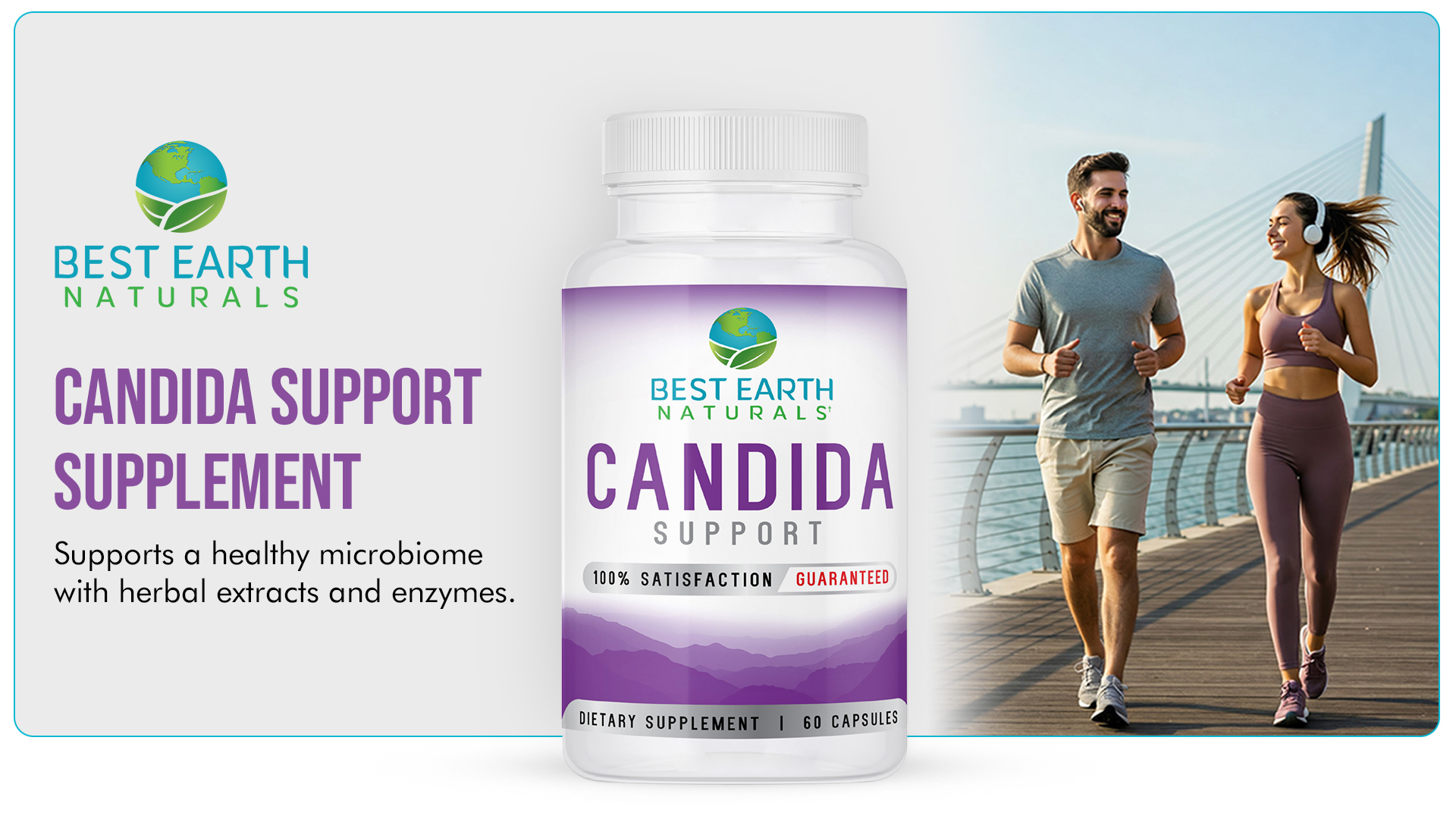 thumbnail video image 2 of Best Earth Naturals Candida Support, Dietary Supplement, Black Walnut, Caprylic Acid Blend, 60 Ct, 2 of 12