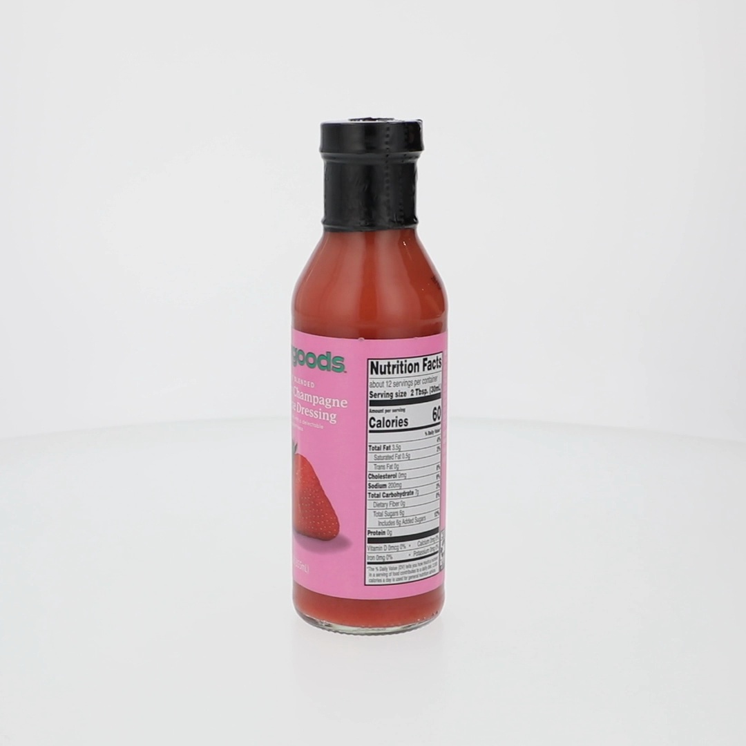 bettergoods Strawberry Champagne Vinaigrette Dressing, 12 fl oz - Walmart  Business Supplies