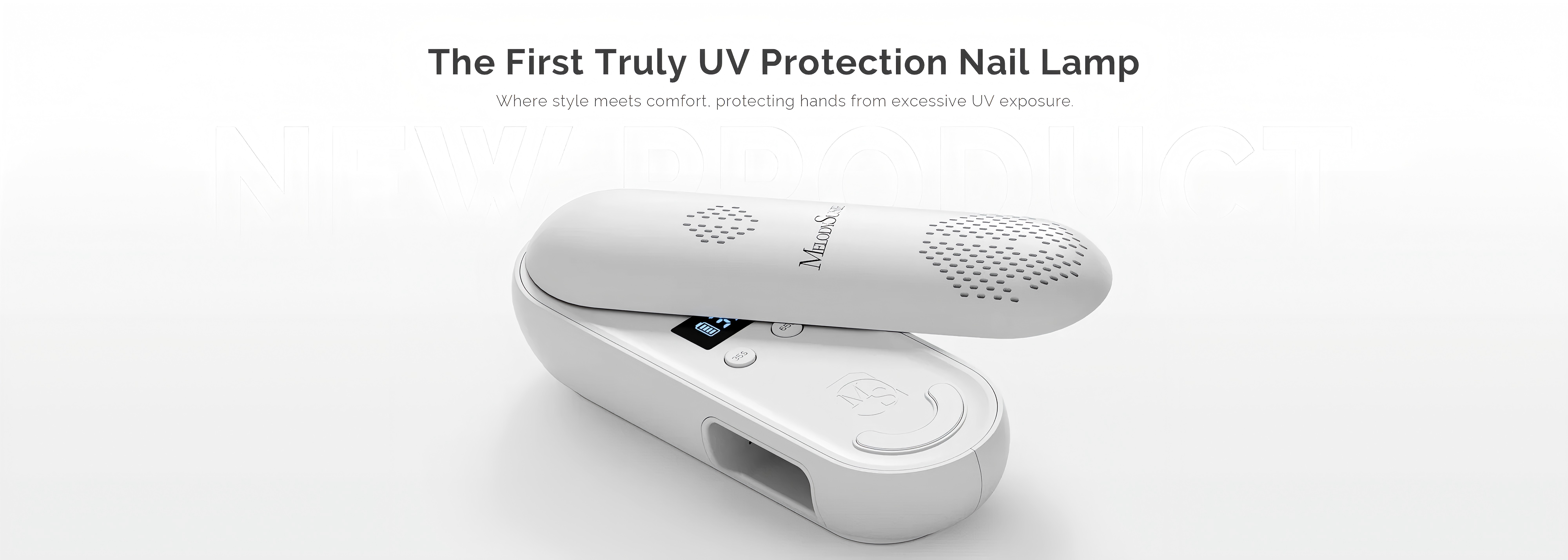 thumbnail video image 2 of Melodysusie UV Nail Lamp, Plus20F Cordless Rechargeable UV Nail Light UV Protection  Innovation for Gel Nails with 2 Timers, Home & Salon, Pink, 2 of 9