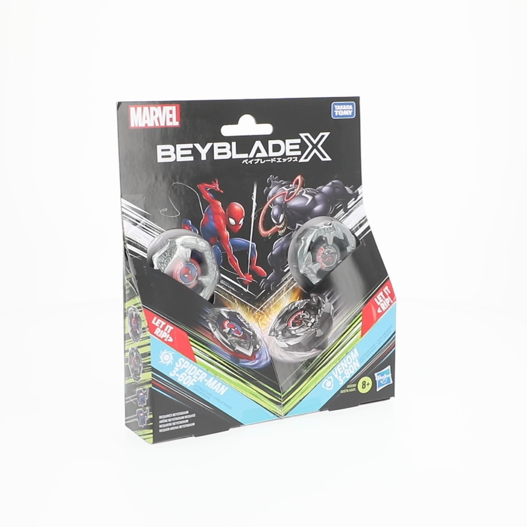 Free Shipping! Beyblade Beyblade X Marvel Collab Spider-Man 3-60F