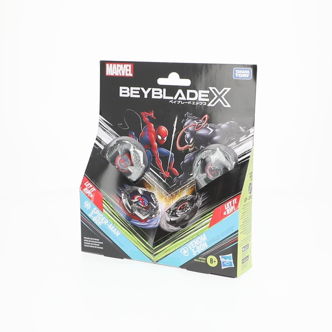 Free Shipping! Beyblade Beyblade X Marvel Collab Spider-Man 3-60F
