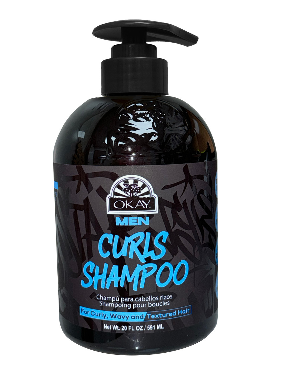 thumbnail video image 2 of OKAY Men's Curly Hair Shampoo, Moisturizing Shampoo for Defined, Frizz-Free Curls, 20 fl oz, 2 of 8
