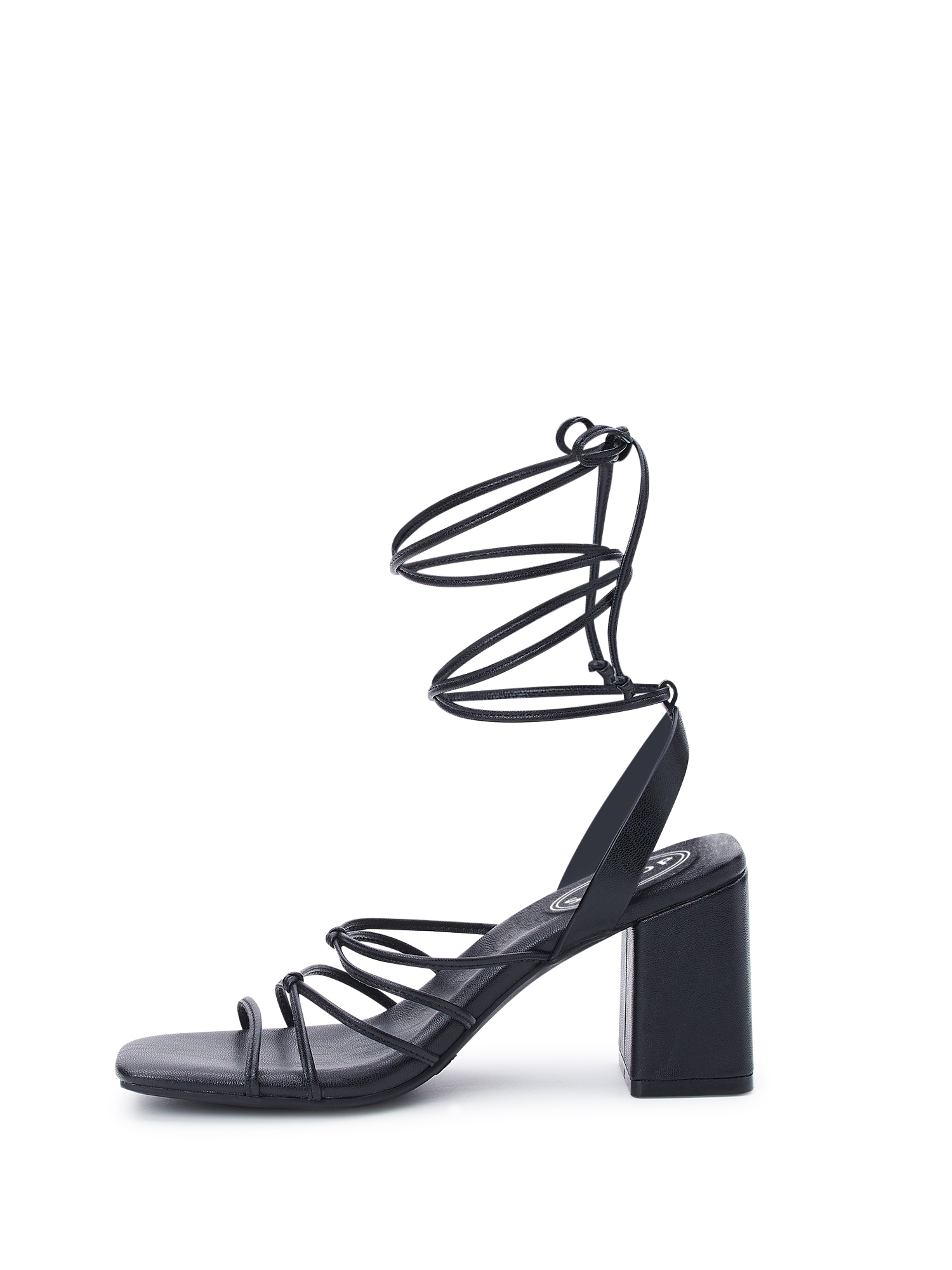 Black Cross Strap Block Heel Sandal | Shoes | Block heels sandal, Sandals  heels, Black strappy heels