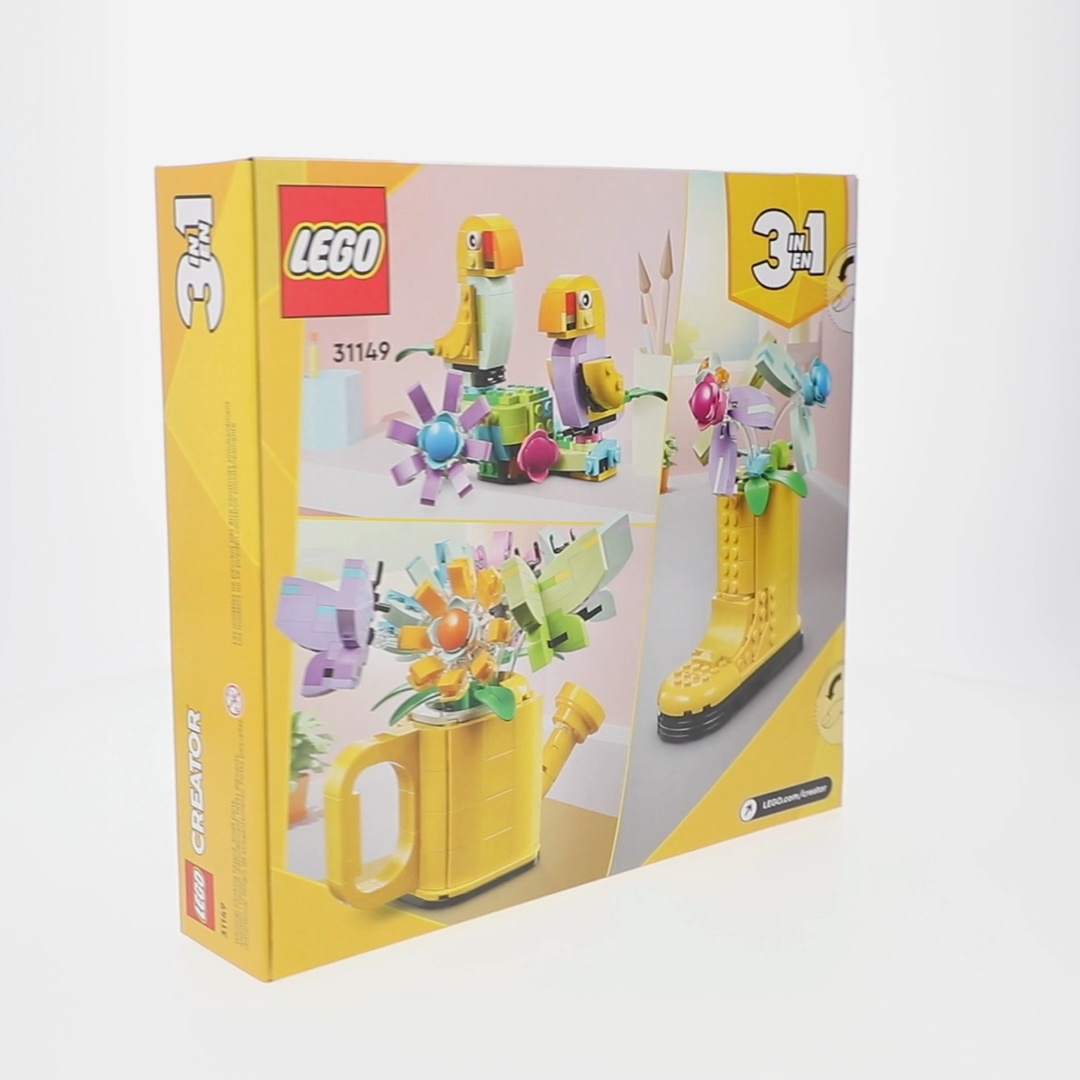 Free Shipping! LEGO Flowers in Watering Can 3-in-1 Building Toy