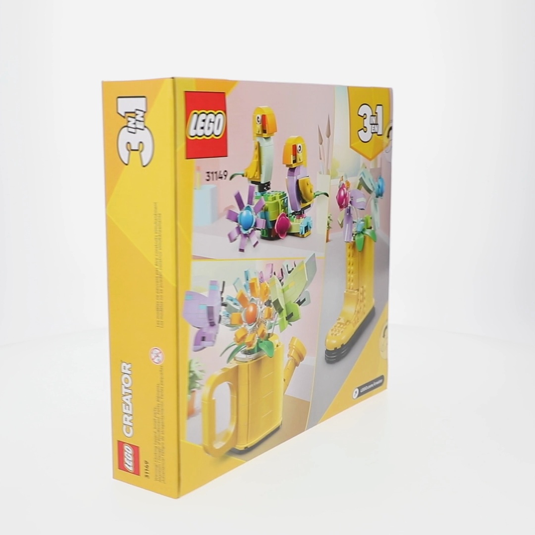 LEGO, Creator 3 in 1 Flowers in Watering Can Set, 31149, Nature