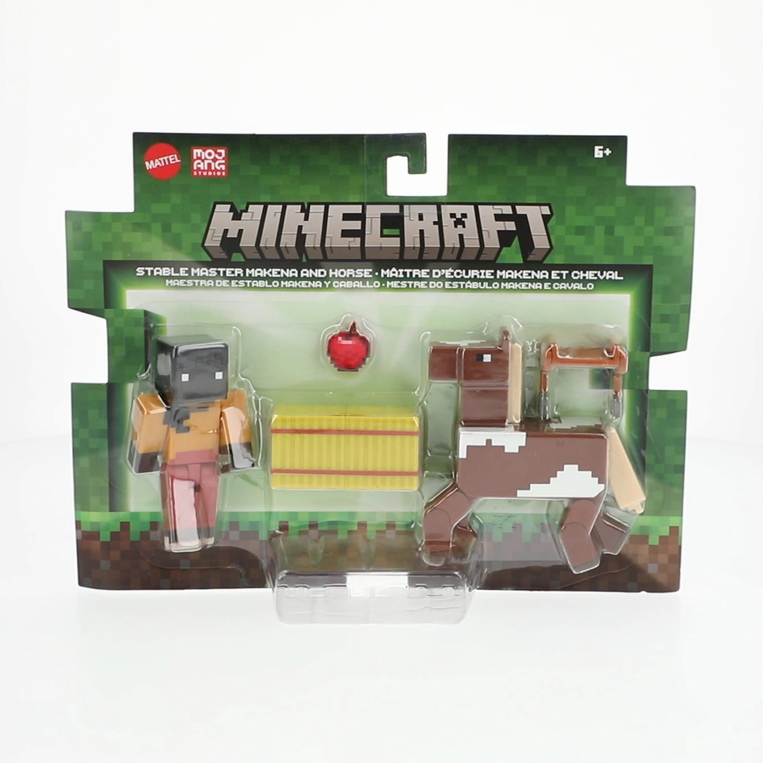 マインクラフト MAKENA マケナ 馬 アクションフィギュア マイクラ Minecraft Stable Master Makena Horse 3.25 Action Figure Mattel