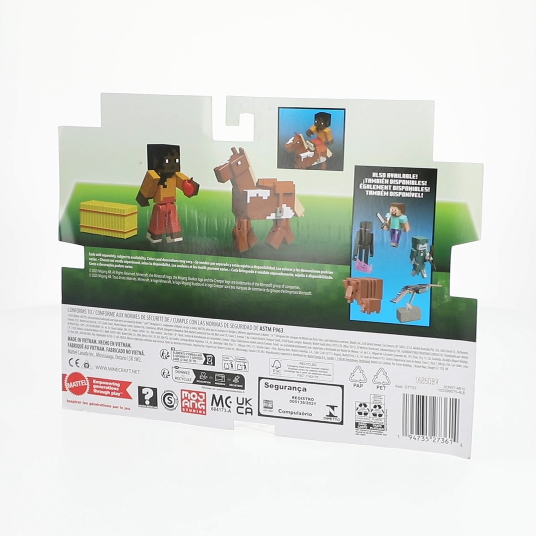 Minecraft Action Figures & Accessories 2-Pack, Horse Jockey