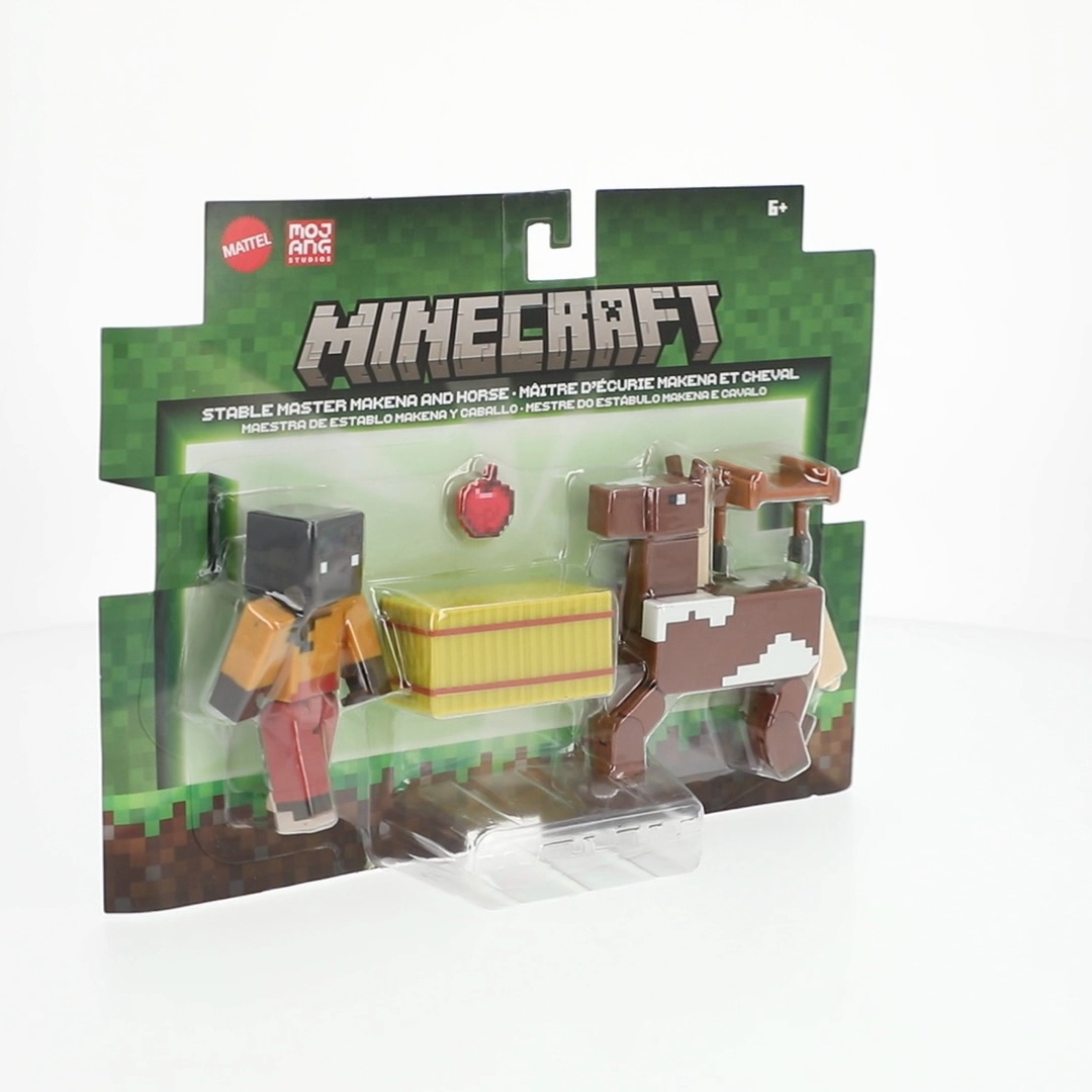 Minecraft Action Figures & Accessories 2-Pack, Horse Jockey