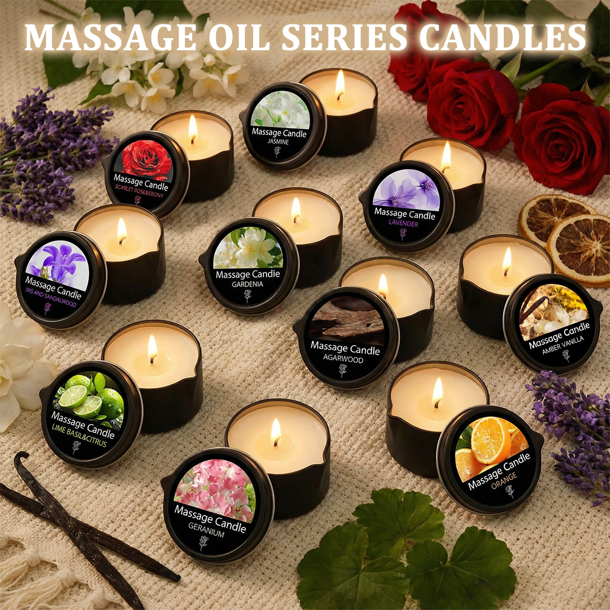 thumbnail video image 2 of EVODUCK Gardenia Massage Candle, 1-Wick Aromatherapy Soy Wax Body Oil, Self Care Gift for Women, 2oz, 2 of 13