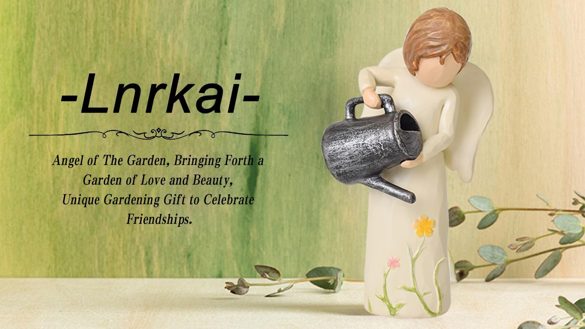 thumbnail video image 2 of Lnrkai Gardening Gifts for Women, Angel Figurine for Gardener, Gift to Celebrate Friendship, Breeding Love, Indoor Tabletop Decor, 2 of 8