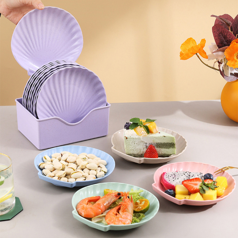 thumbnail video image 2 of Plate 10 Pc Cutlery Set with Food Tray and Snack Bowls for Dining Halls and Restaurants JASKFLY, 2 of 9