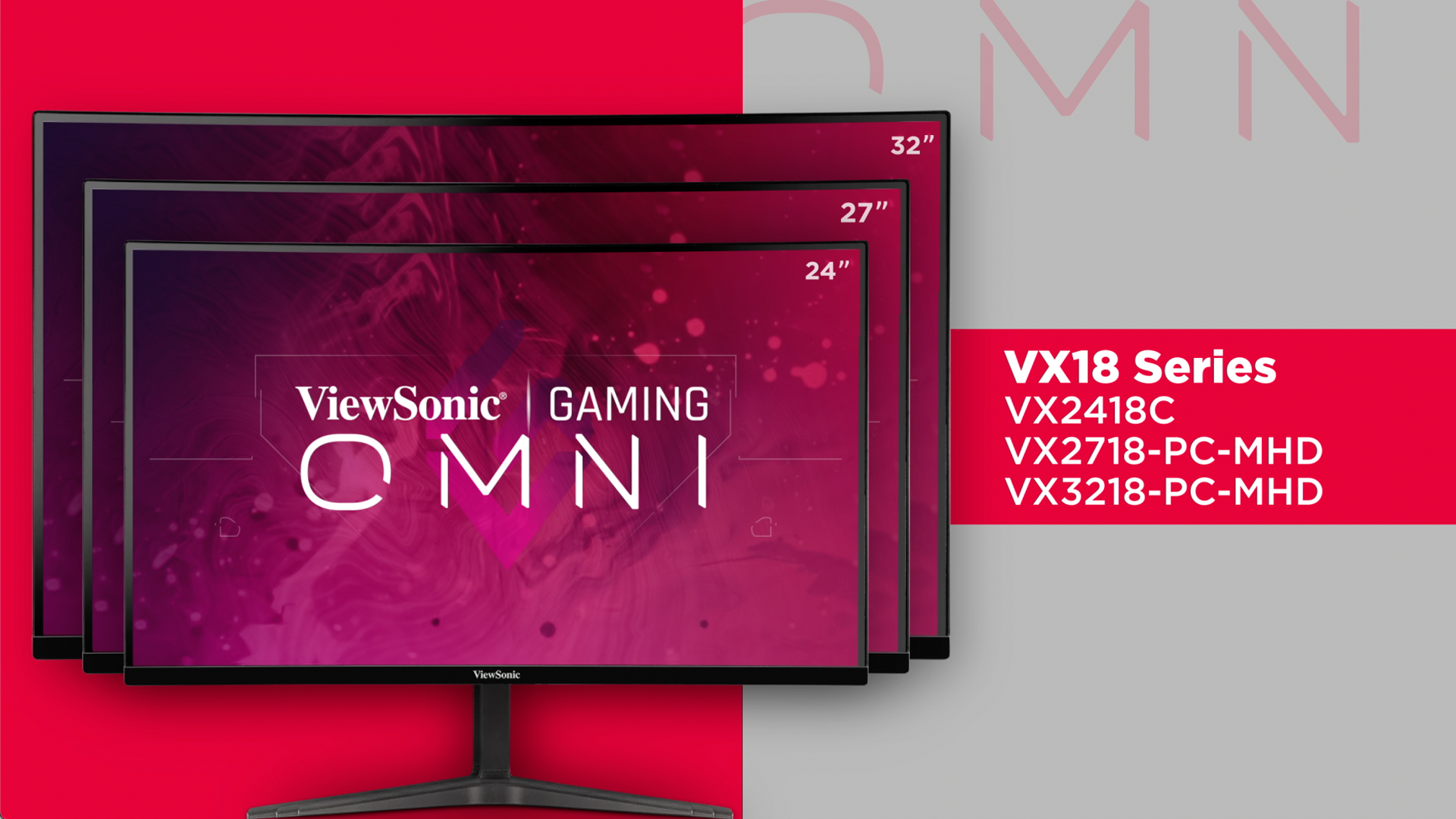 thumbnail video image 2 of ViewSonic OMNI VX2718-PC-MHD 27 Inch Curved 1080p 1ms 165Hz Gaming Monitor with Adaptive Sync, Eye Care, HDMI and Display Port - 27" OMNI Gaming Monitor - Full HD 1920 x 1080 Resolution - 16.7 Mill..., 2 of 11