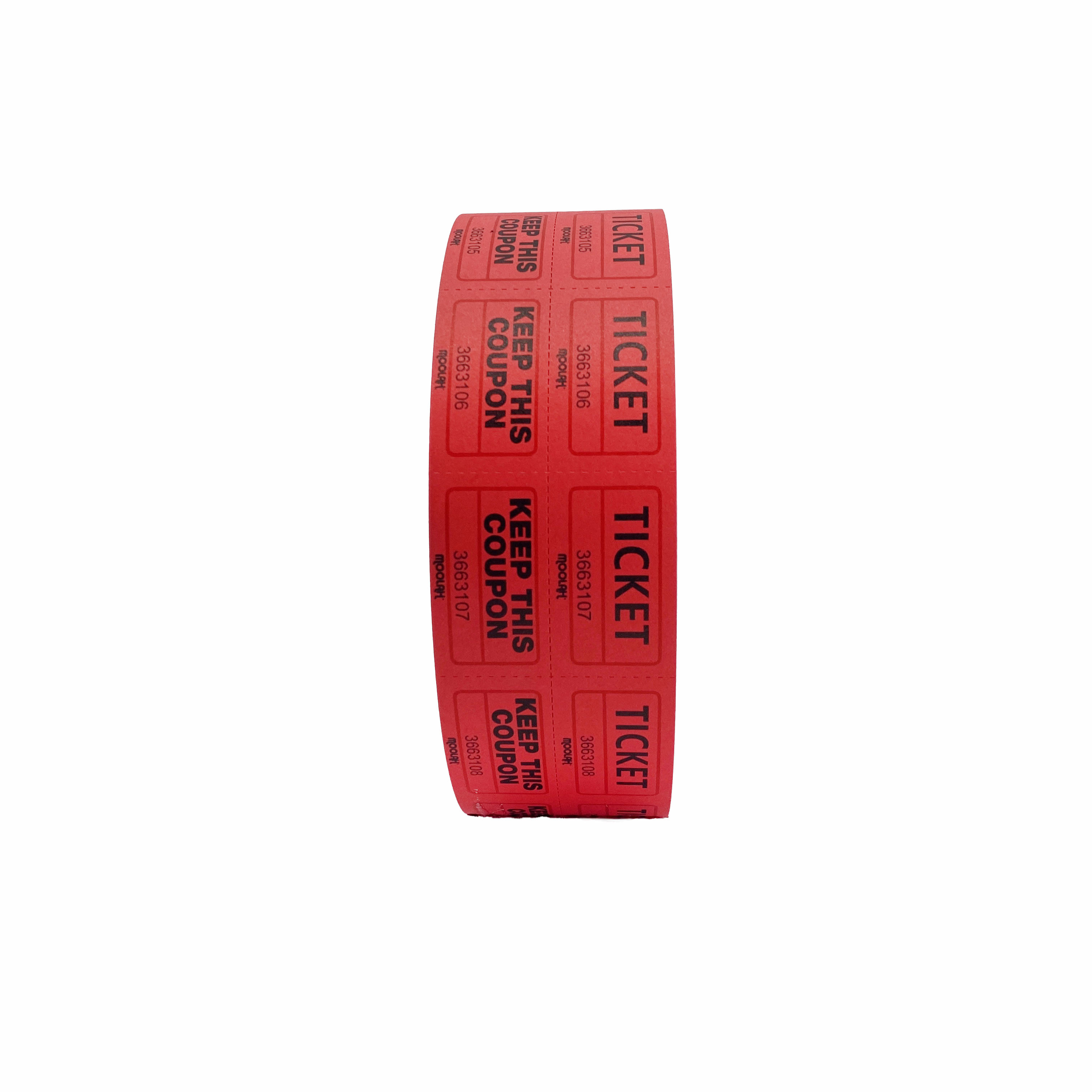 Pen + Gear Double Ticket Roll, Red, Consecutively Numbered, 2000