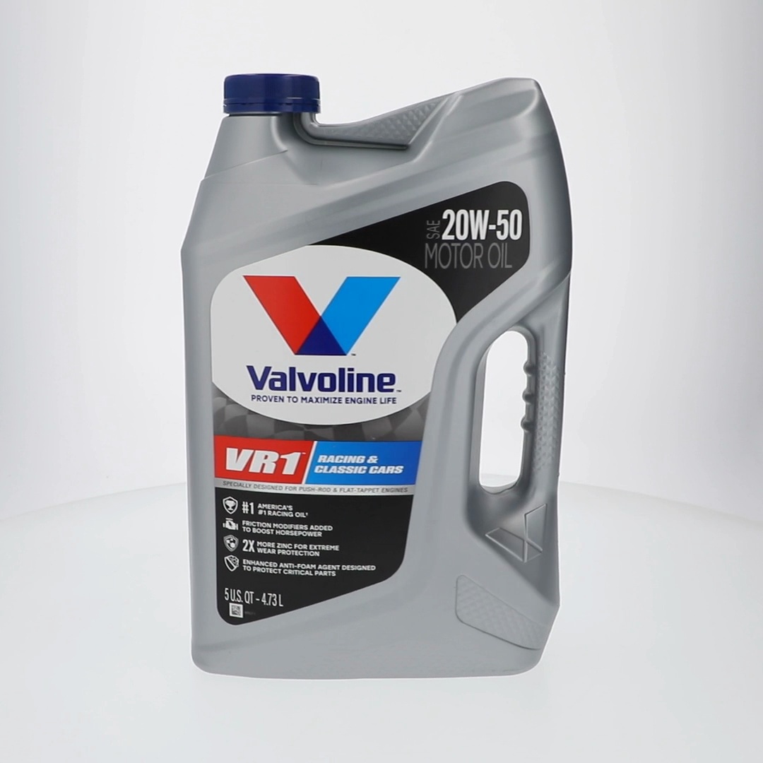 4 pack) Valvoline VR1 Racing SAE 20W-50 Conventional Motor Oil, 5