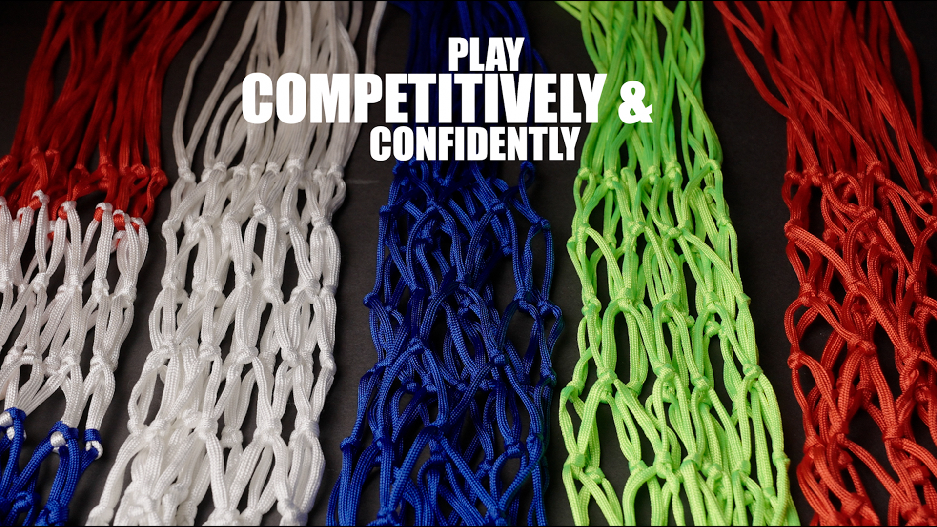 thumbnail video image 2 of Cannon Sports Heavy Duty Basketball Net Replacement - 21 Inches - 12 Loop Standard Size - Weather Resistant for Indoor/Outdoor Courts - Fits All Standard Rims (Blue), 2 of 7