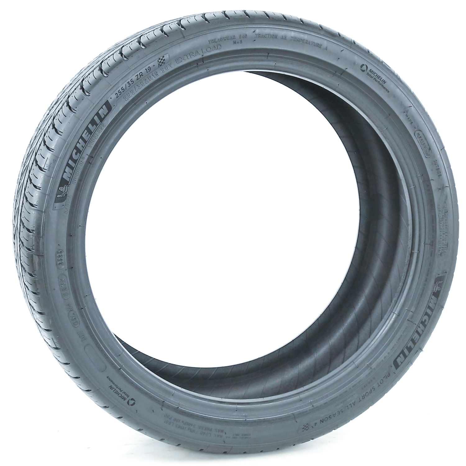 Michelin Pilot Sport All Season 4 Tire, 255/35ZR19 XL 96Y, Ultra