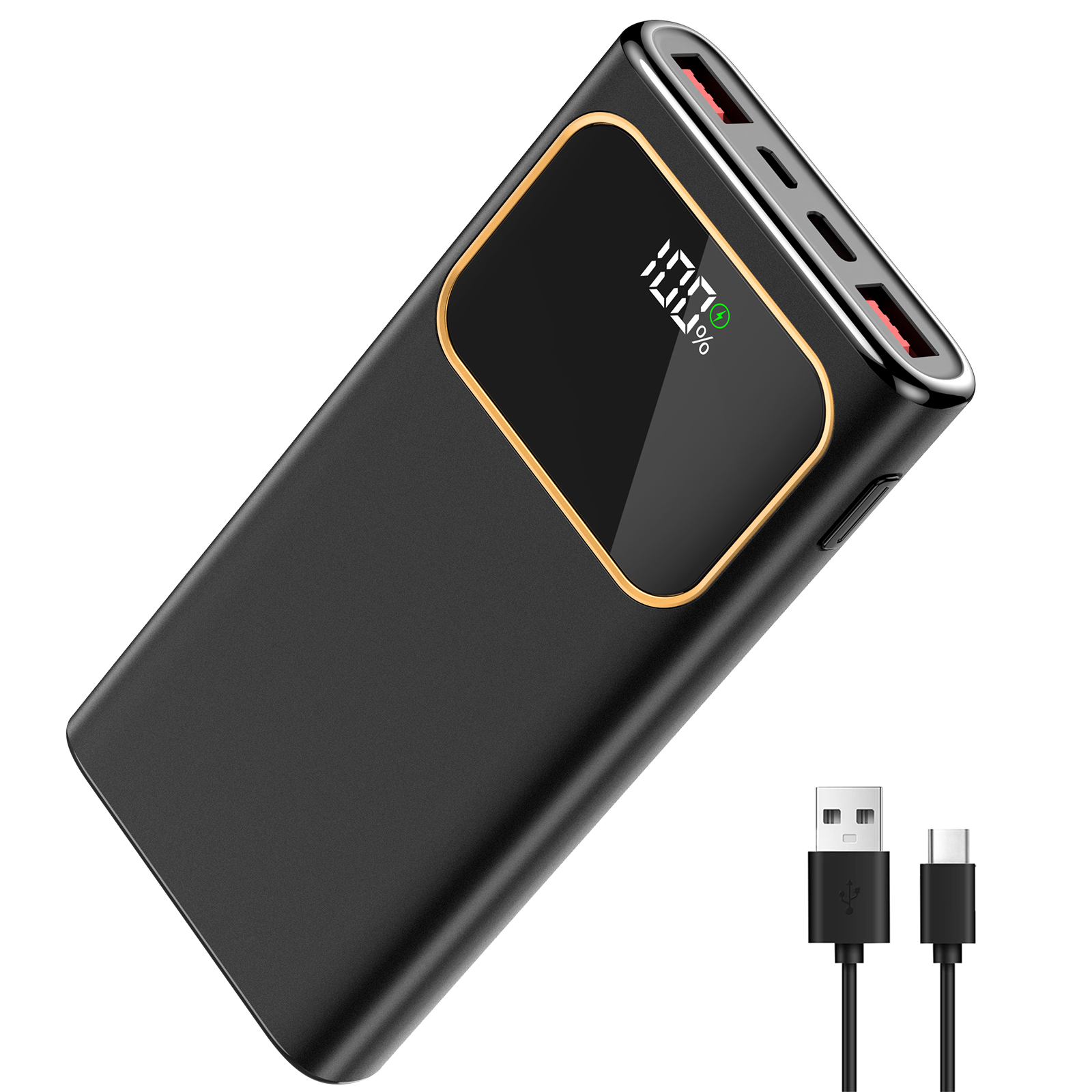 thumbnail video image 3 of Portable Charger, 20000mah Power Bank, 22.5W Fast Charging Battery Pack with Usb-c/Usb-a Output, Digital Display Portable Phone Charger for iPhone 17/16/15/14/13 Pro Samsung Google LG iPad AirPods, 3 of 9