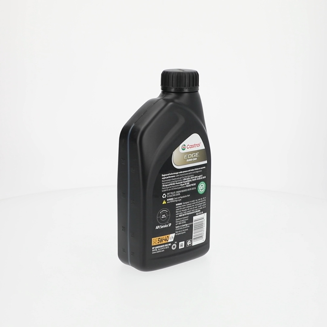 Castrol EDGE Euro 5W-40 A3/B4 Advanced Full Synthetic Motor Oil, 1