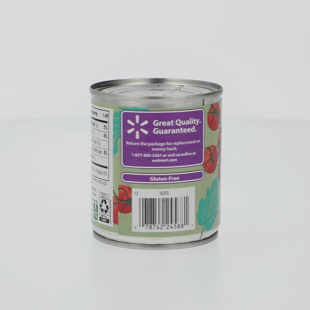 Great Value Organic Tomato Sauce 8 oz Pure Tomato Puree