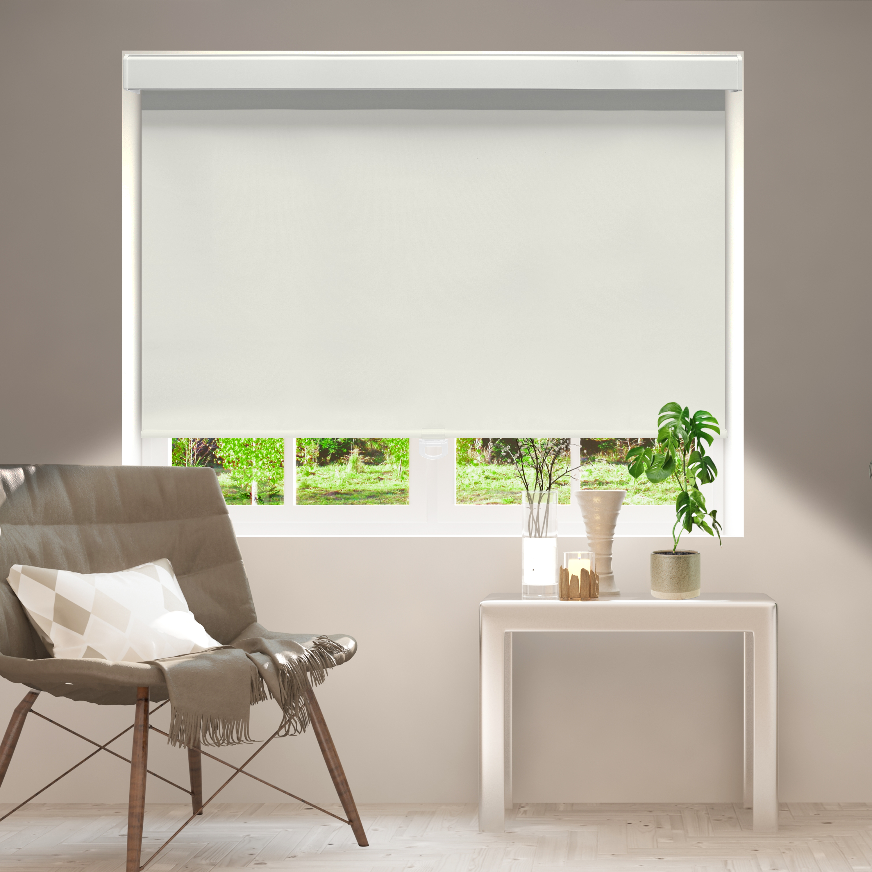 thumbnail video image 2 of ColourTree Cordless Blackout Roller Shades Blinds for Windows, Room Darkening with Thermal Insulated Fabric, UV Protection+, Easy Pull-Down System, Fit for Home, Office (46" W x 72" H, Light Beige), 2 of 8