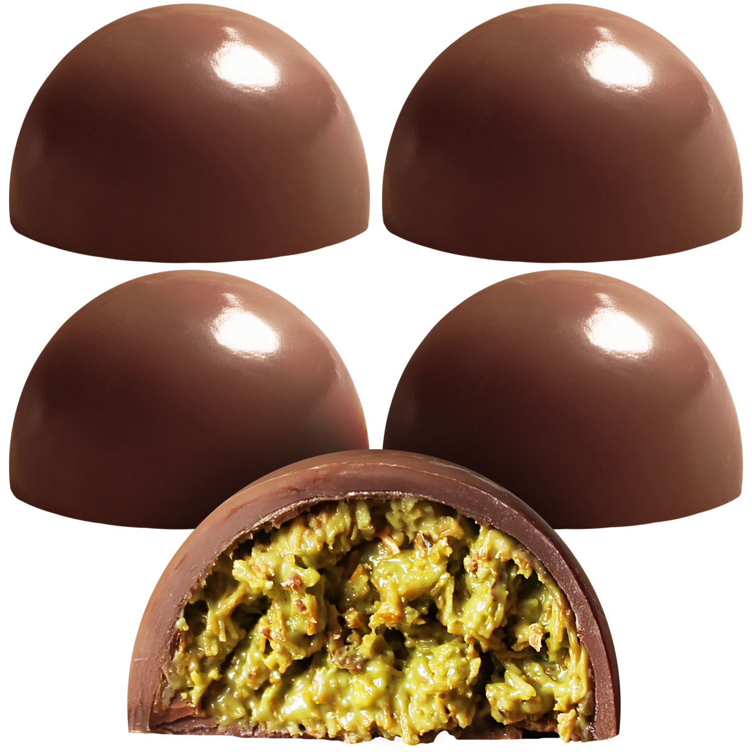 thumbnail video image 2 of Ceres Gourmet Luxurious Gourmet Chocolate Balls with Pistachio Kunafa 4-Piece Gift Box 5.6 Oz, 2 of 9