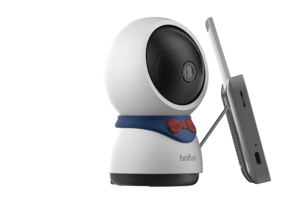 BOIFUN 1080P 5 Baby Monitor PTZ 350° Camera Bebe Surveillance des  Mouvements & Détection du Son