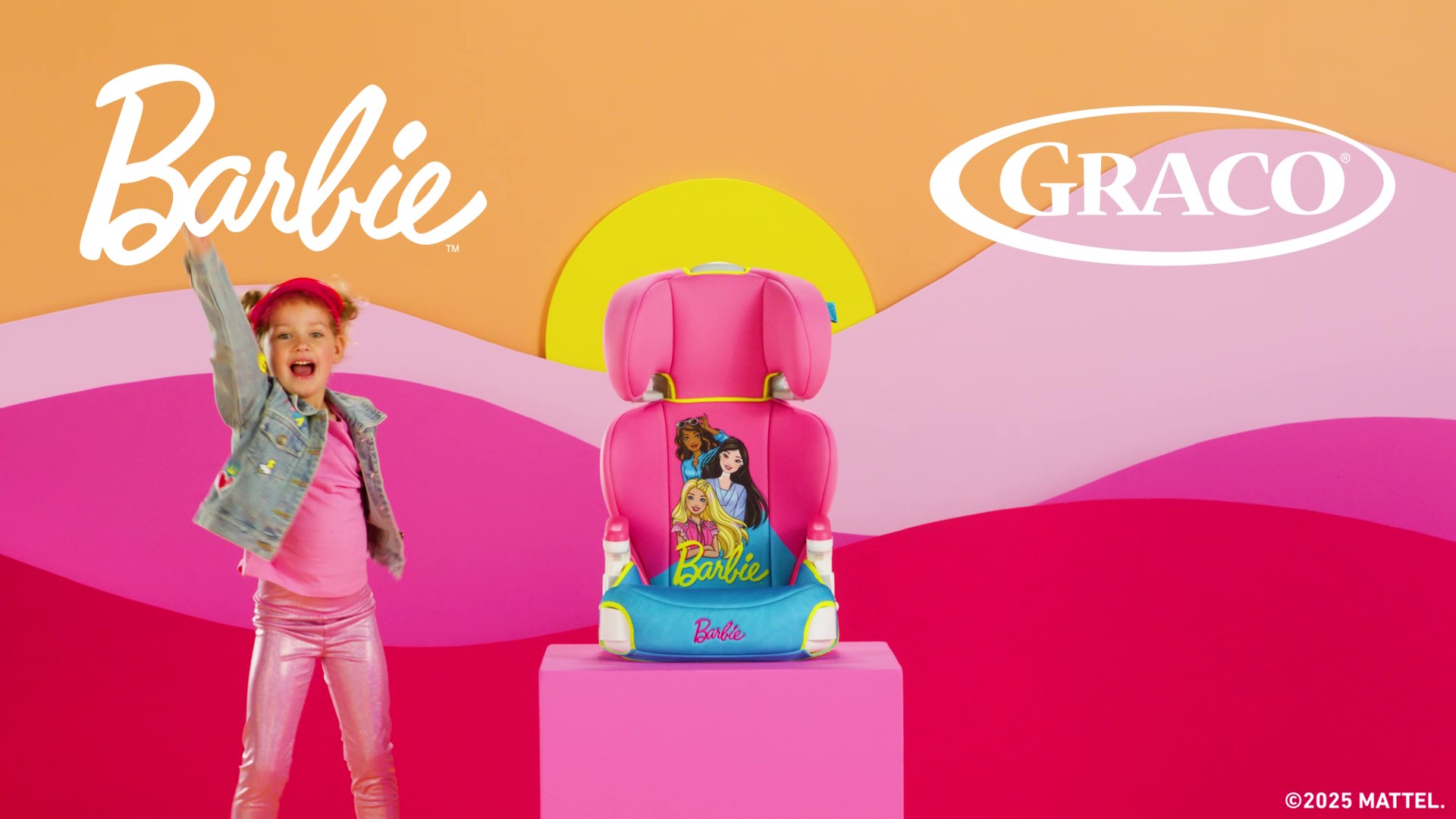 thumbnail video image 2 of Graco Turbobooster 2.0 Highback Booster Seat, Barbie, 1 Count, 2 of 9